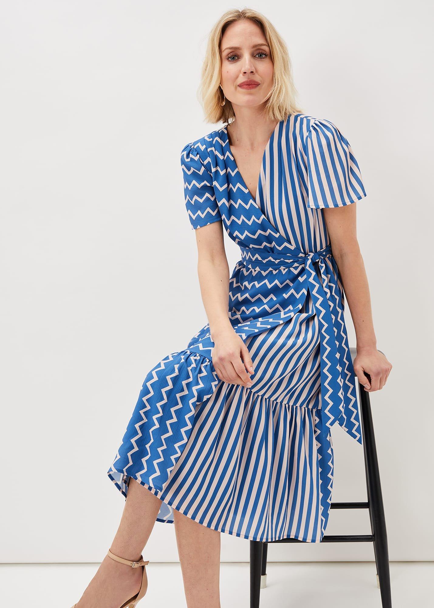 Shelby Zig Zag Midi Dress