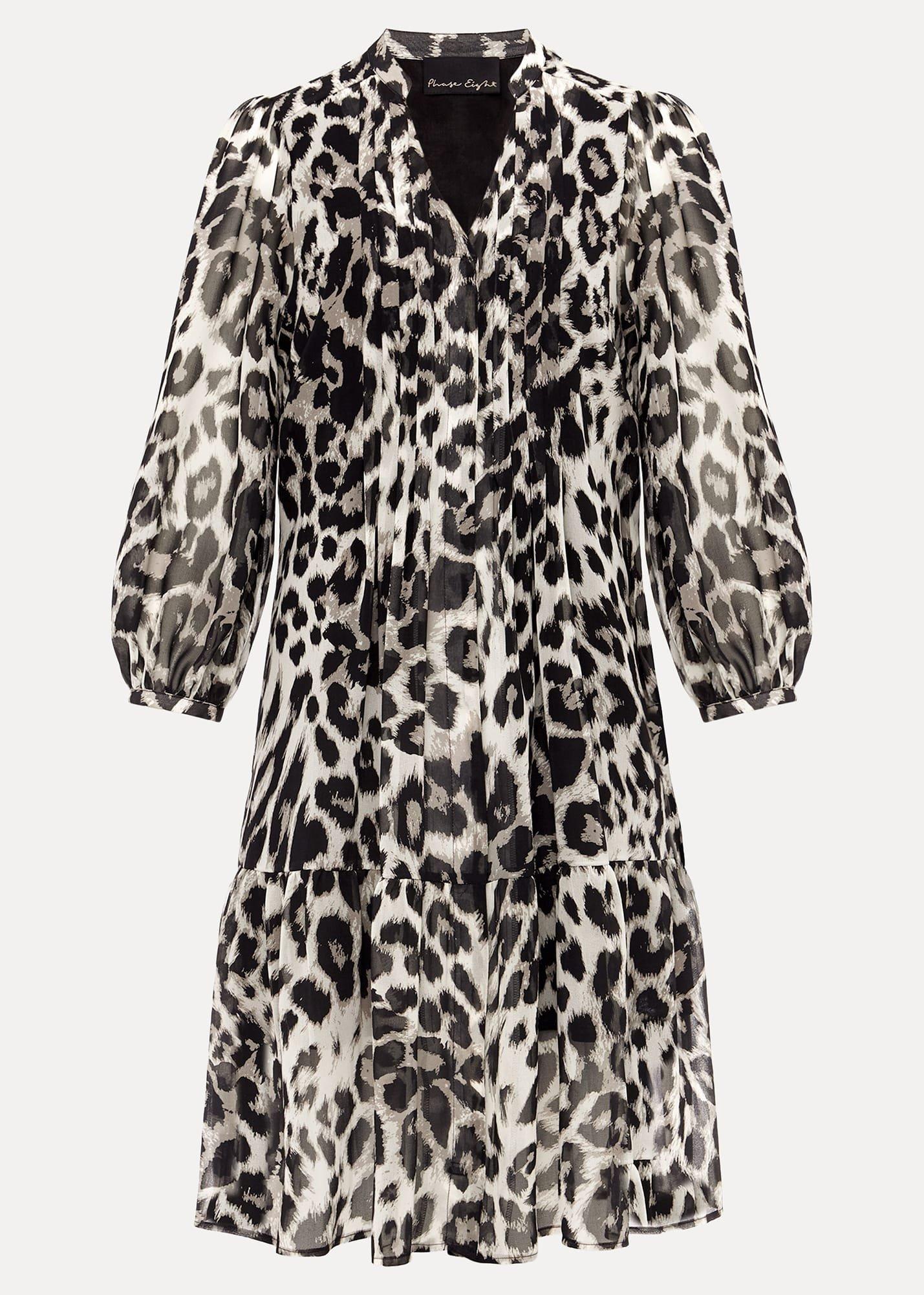 Penele Leopard Print Swing Dress