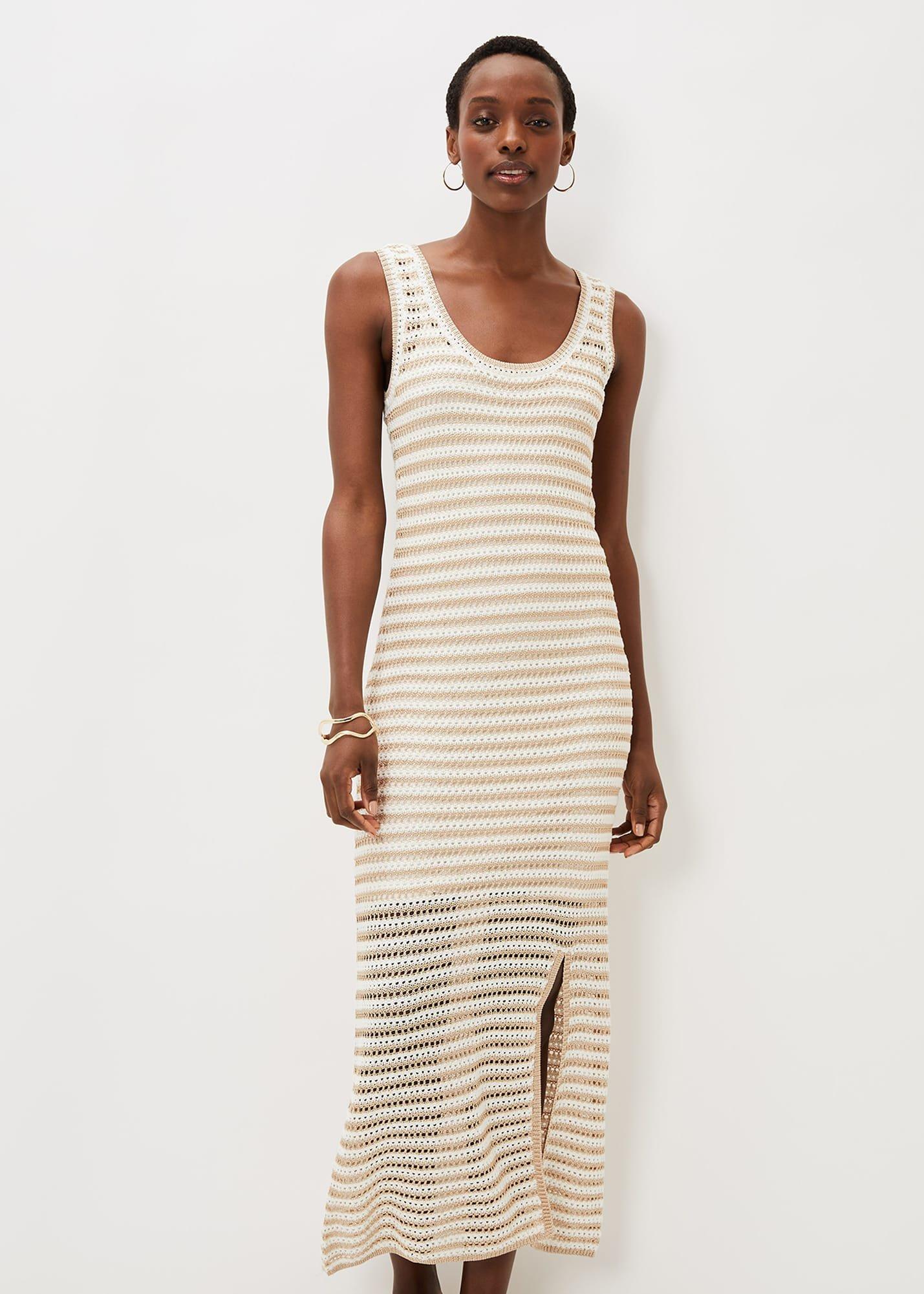 Kimmy Crochet Stripe Maxi Dress