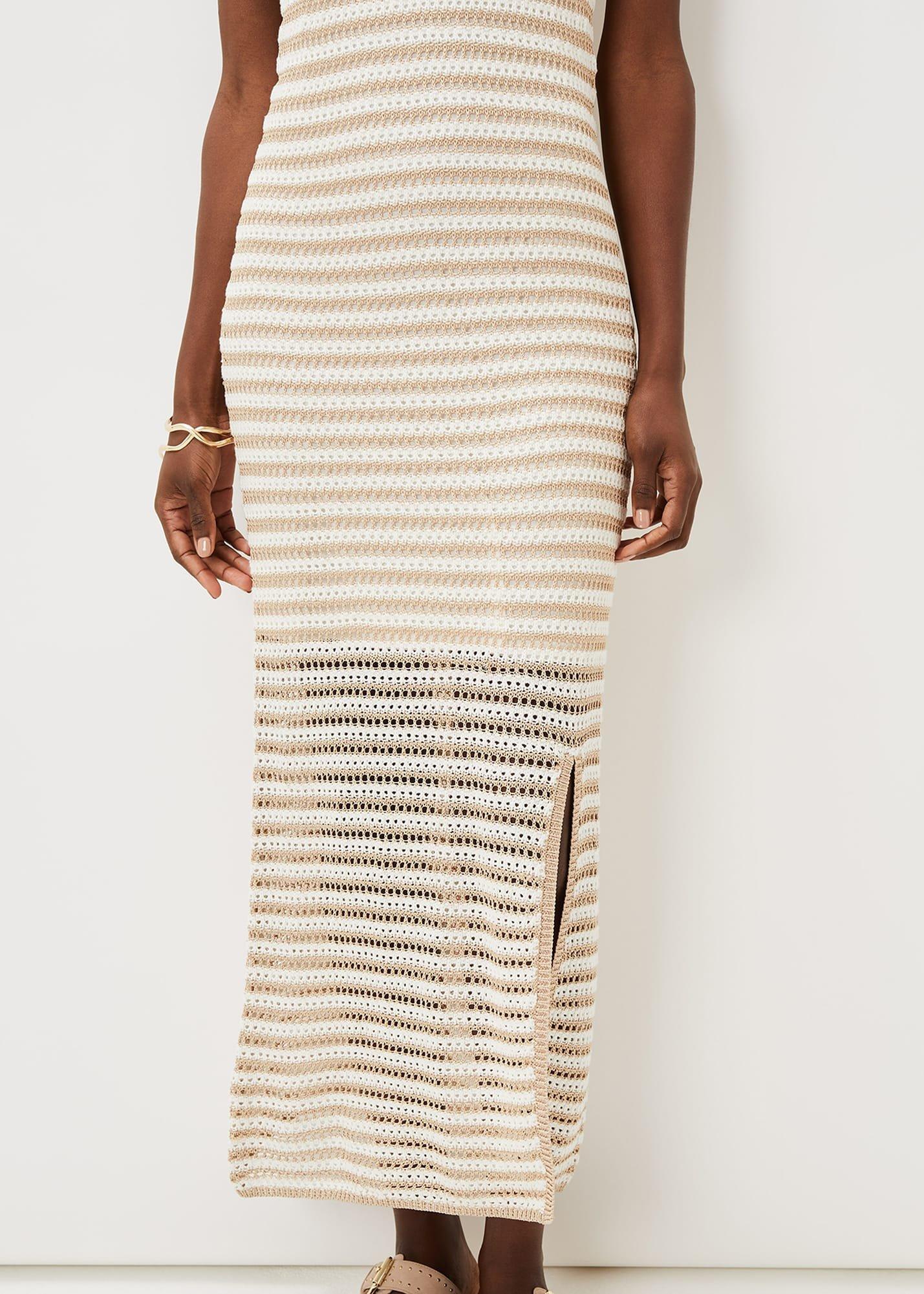 Kimmy Crochet Stripe Maxi Dress