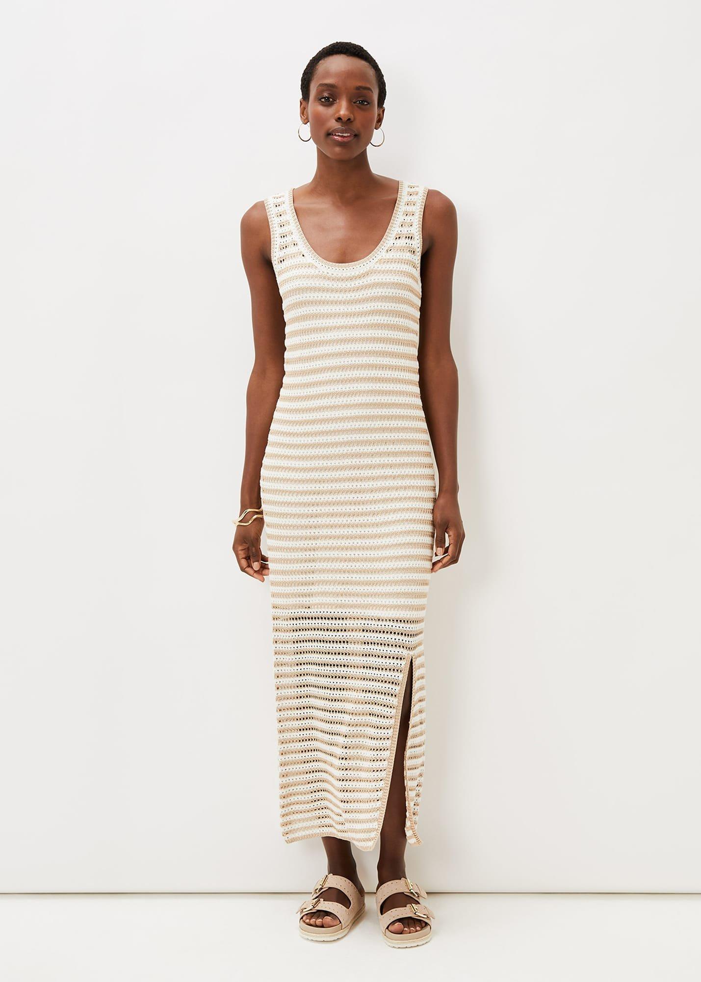 Kimmy Crochet Stripe Maxi Dress