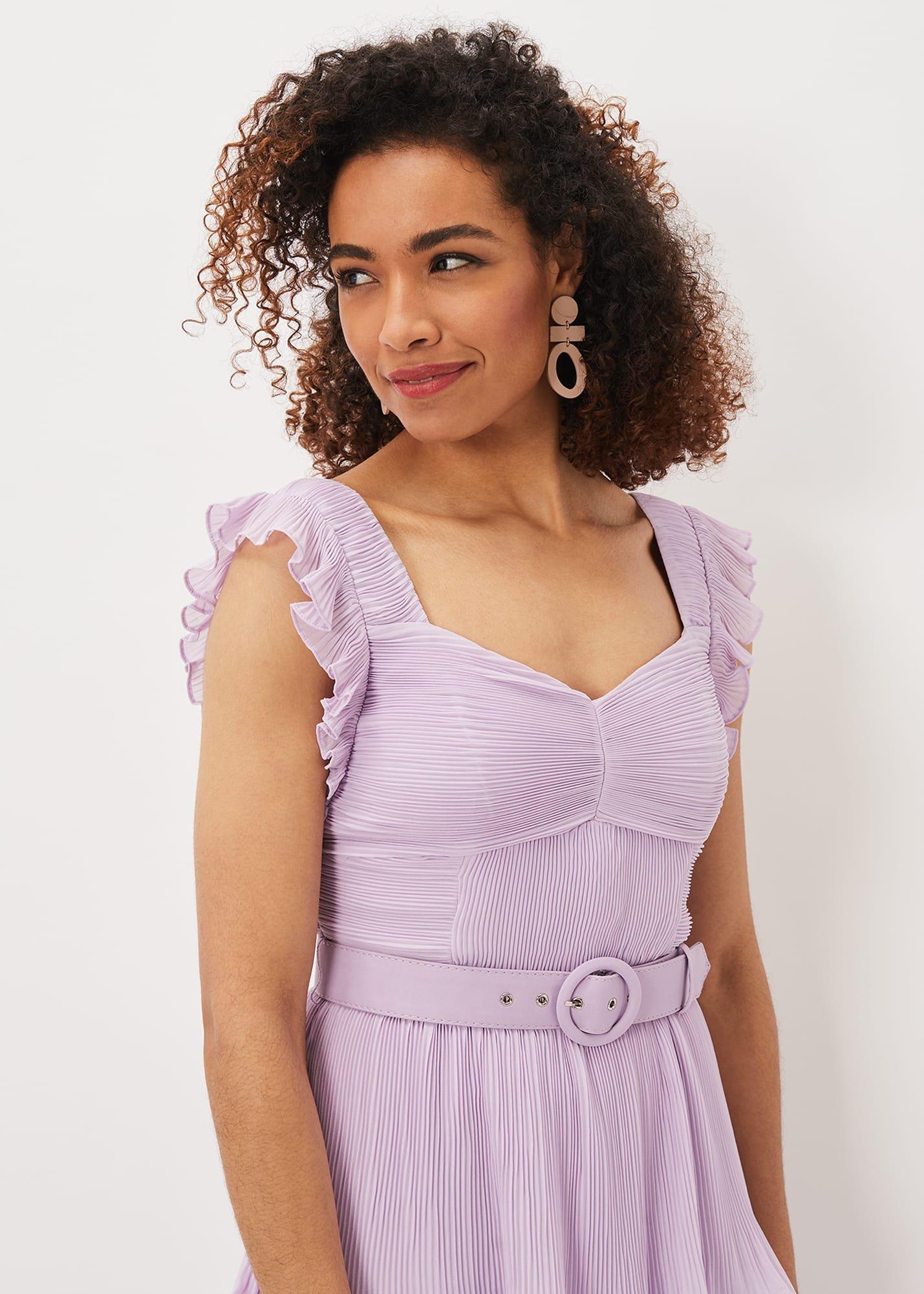 Skyler Pleated Tiered Midi Dress