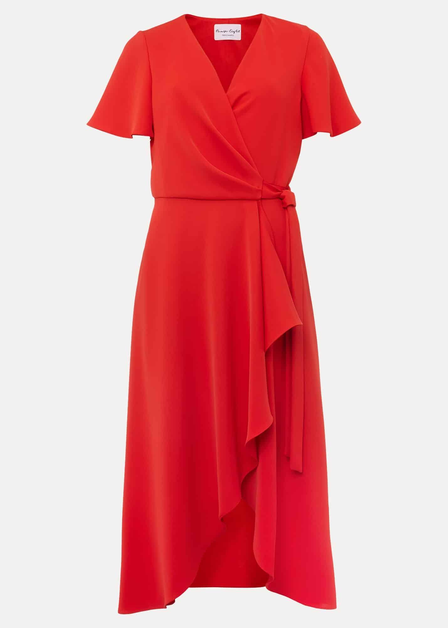 Julissa Ruffle Wrap Midi Dress
