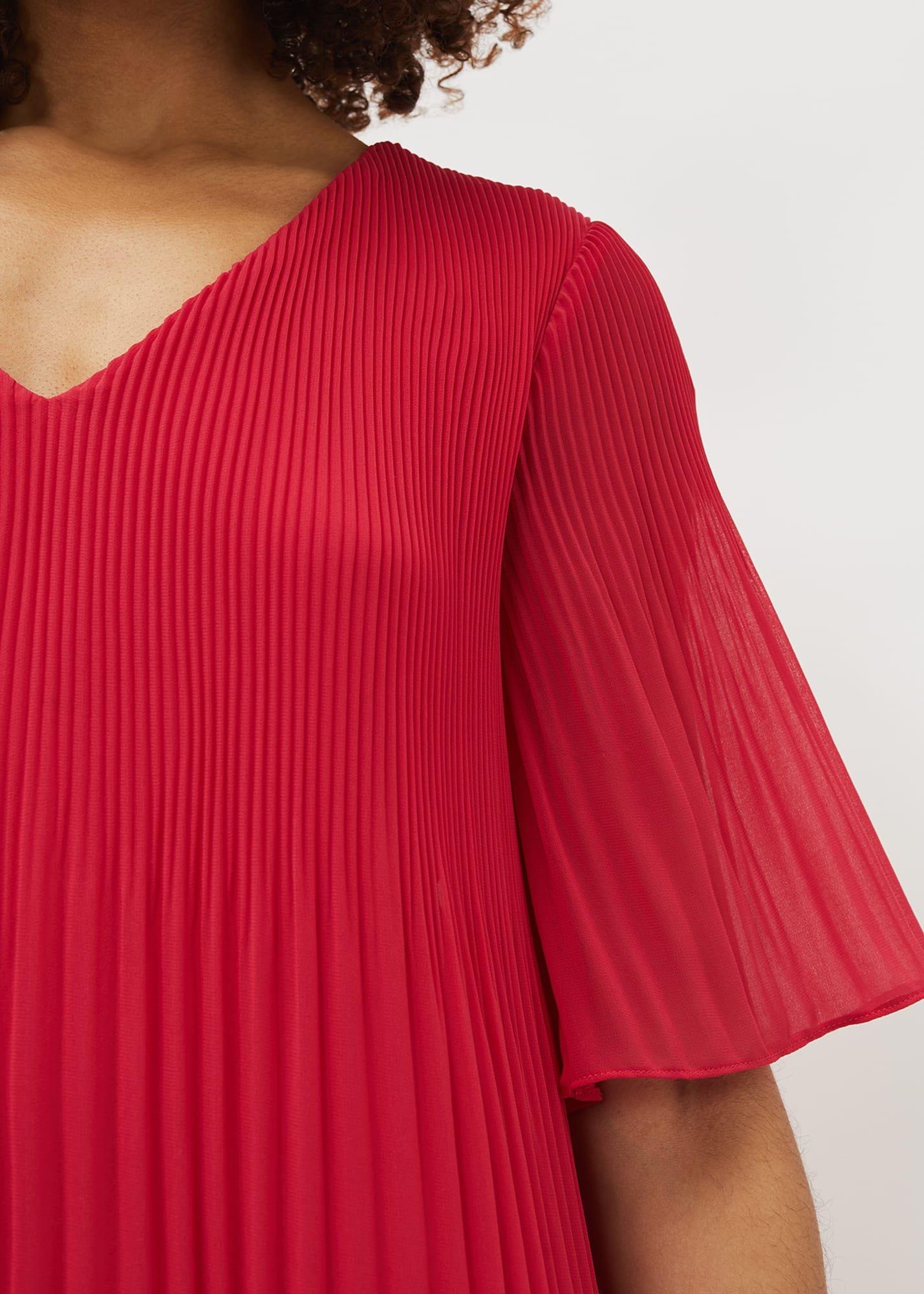 Ella Pleated Shift Dress