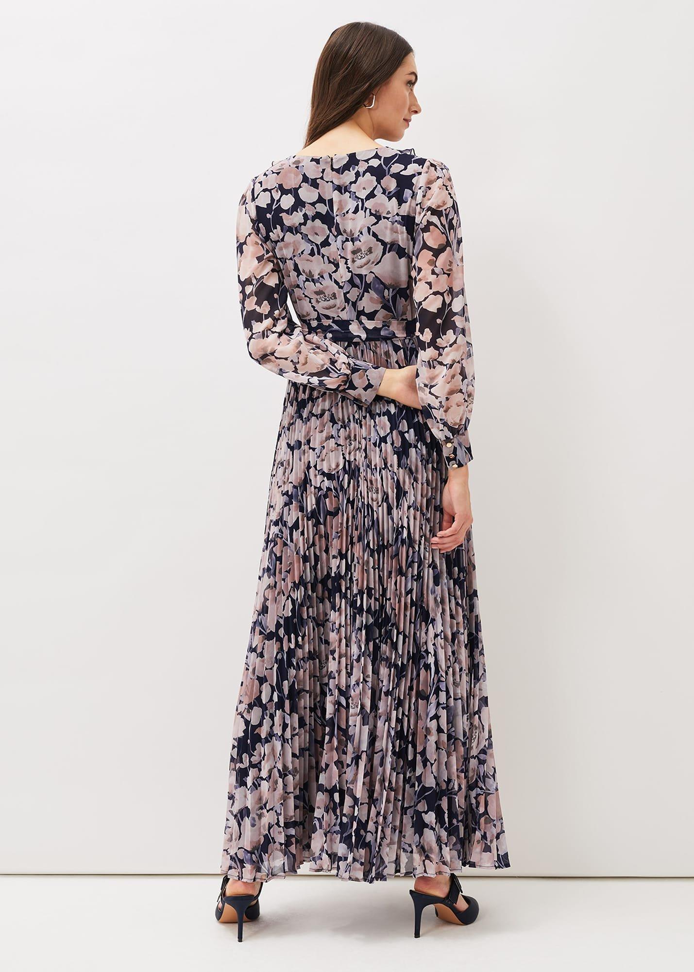 Fredrika Floral Pleated Maxi Dress