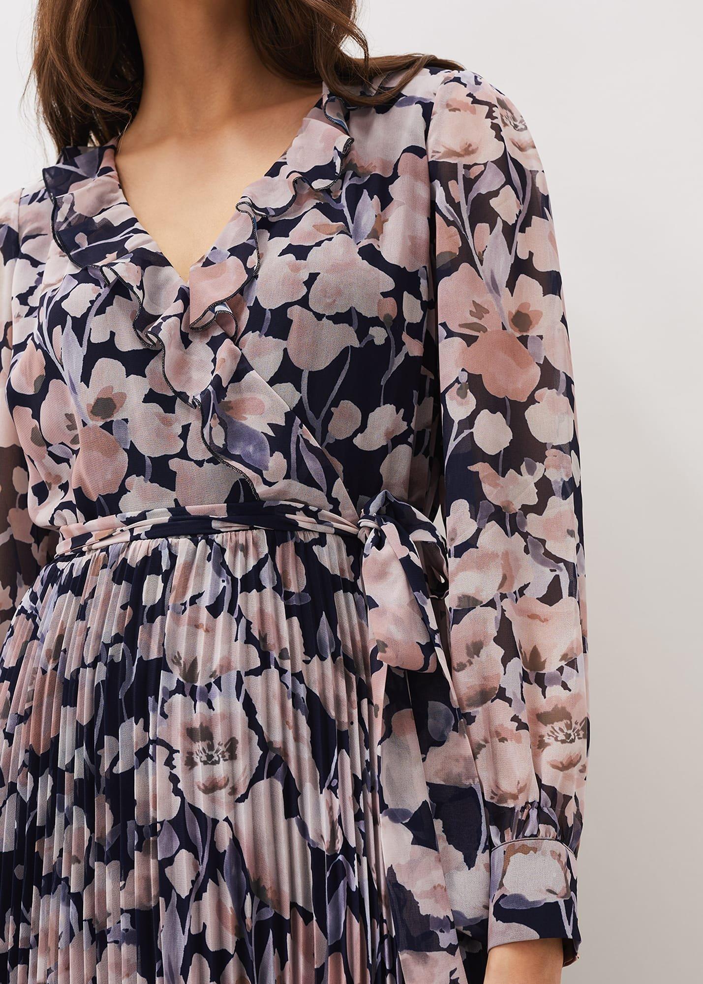 Fredrika Floral Pleated Maxi Dress