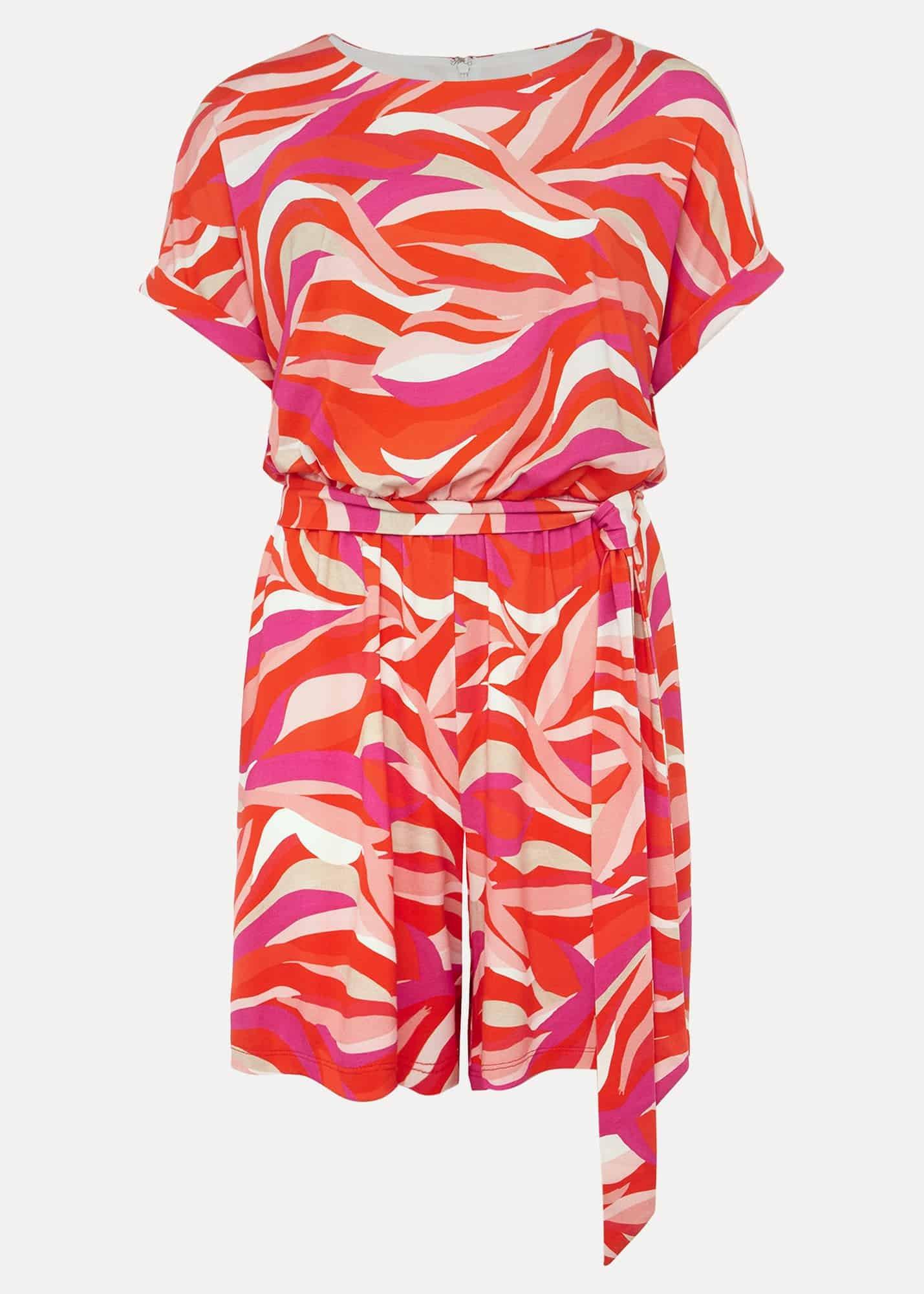 Meryl Jersey Wave Print Playsuit