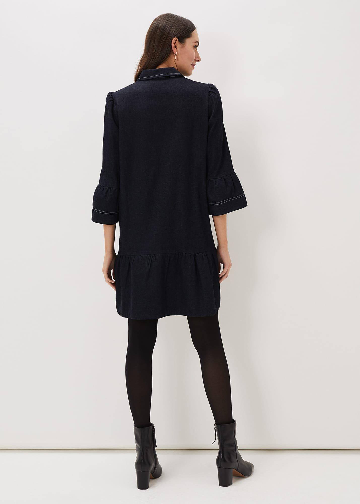 Fleur Denim Shift Dress