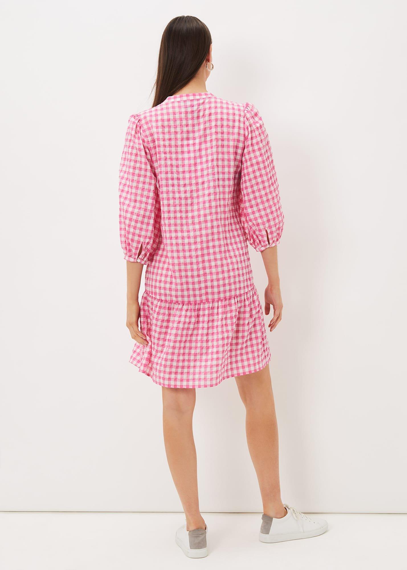 Oona Gingham Swing Dress