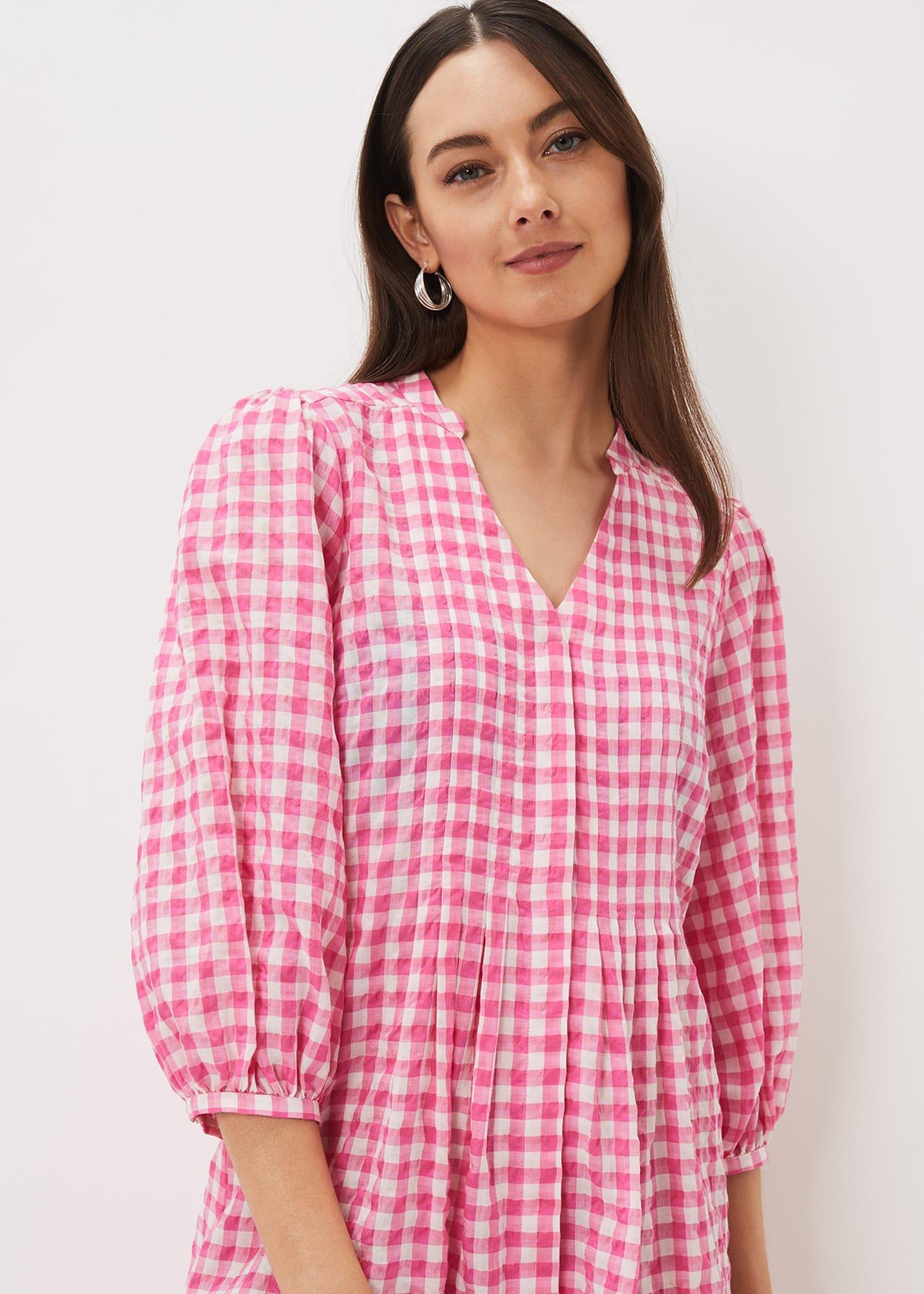Oona Gingham Swing Dress