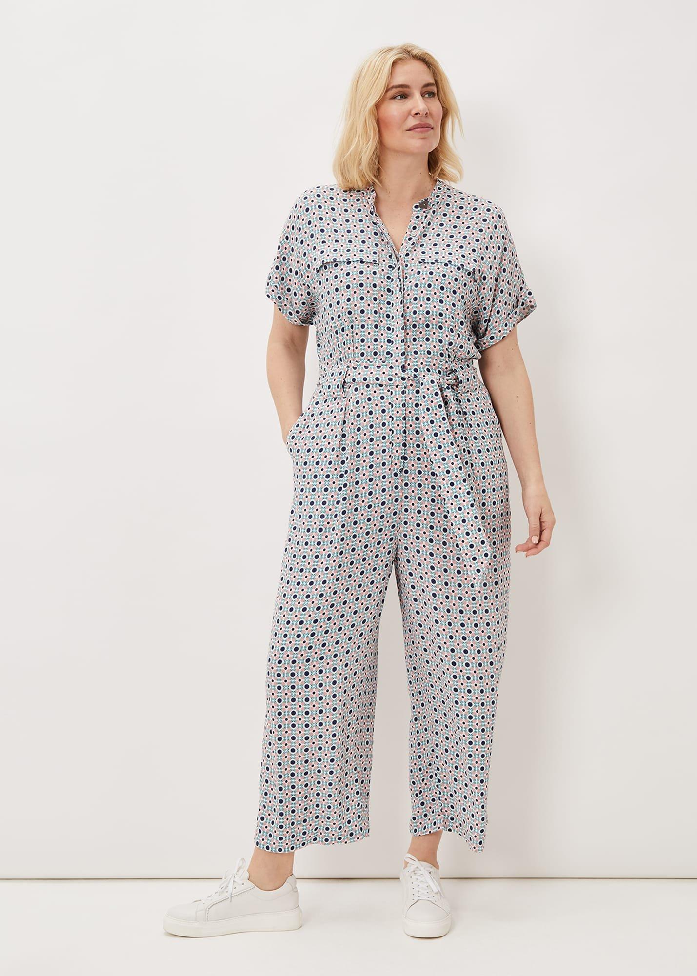 Lyla Tile Print Jumpsuit