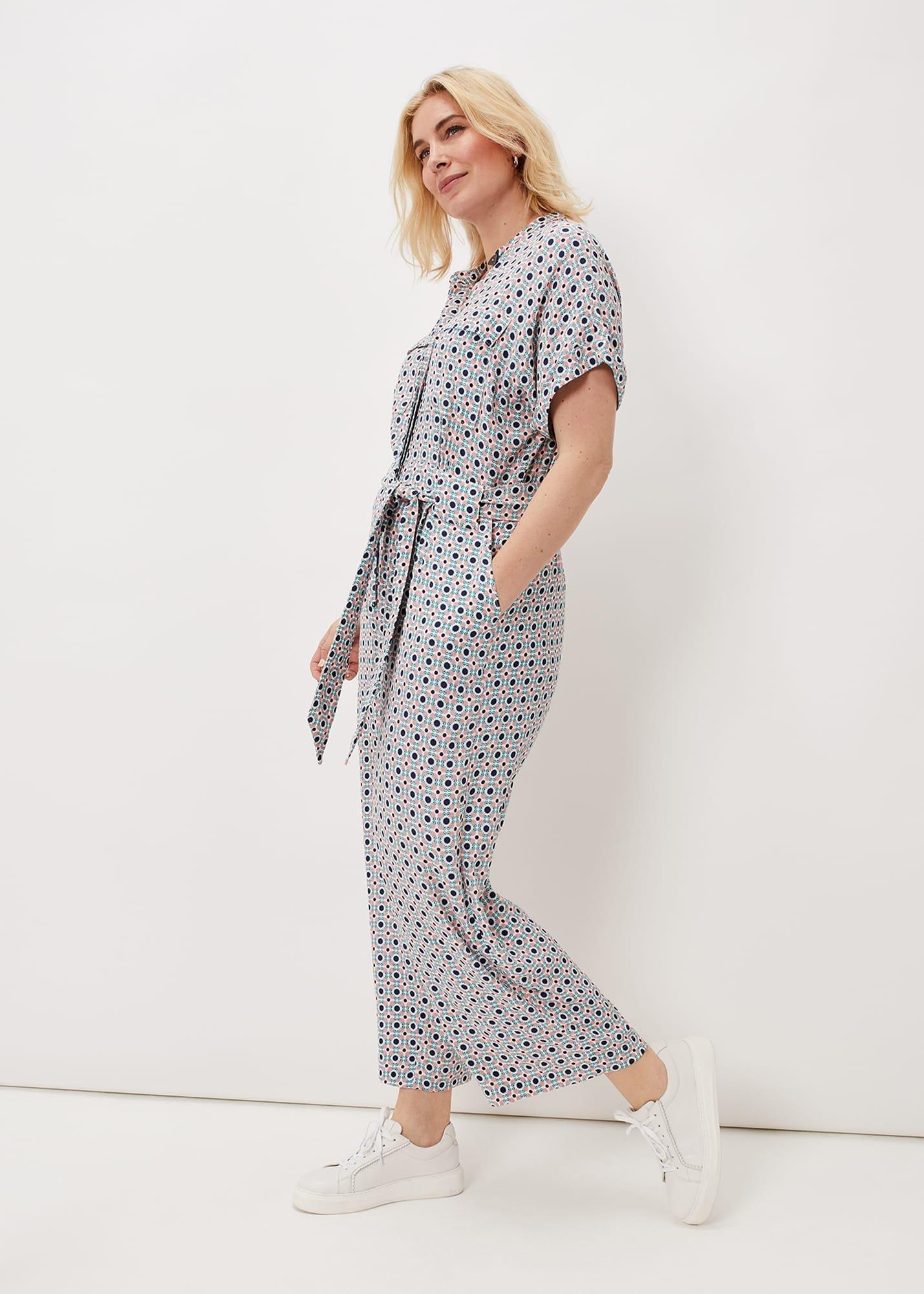 Lyla Tile Print Jumpsuit
