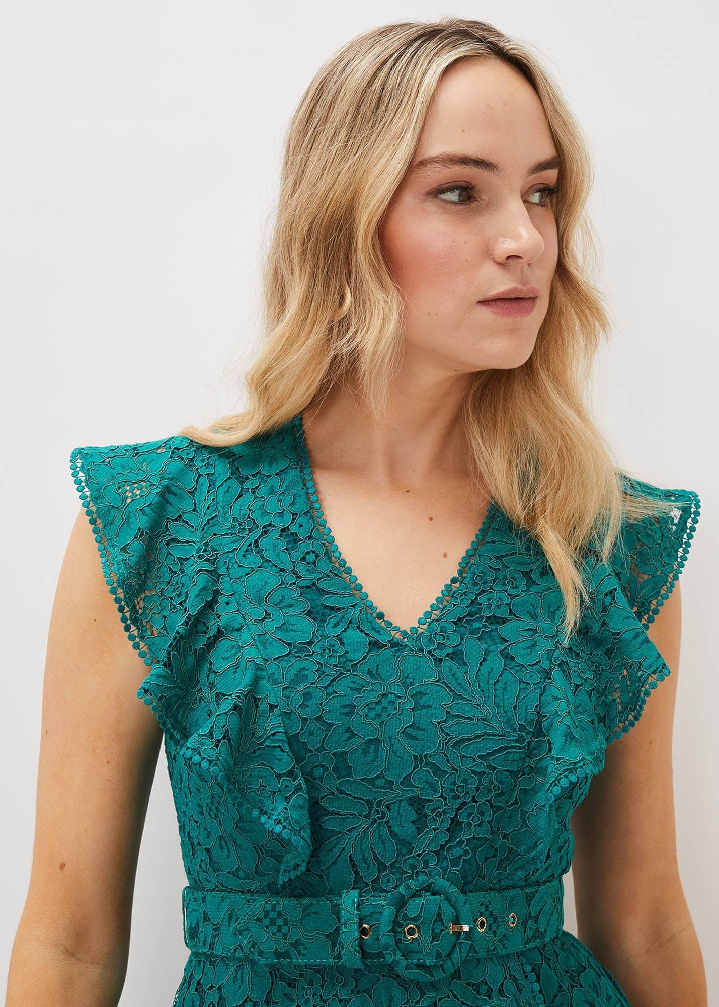 Priya Lace Frill Dress