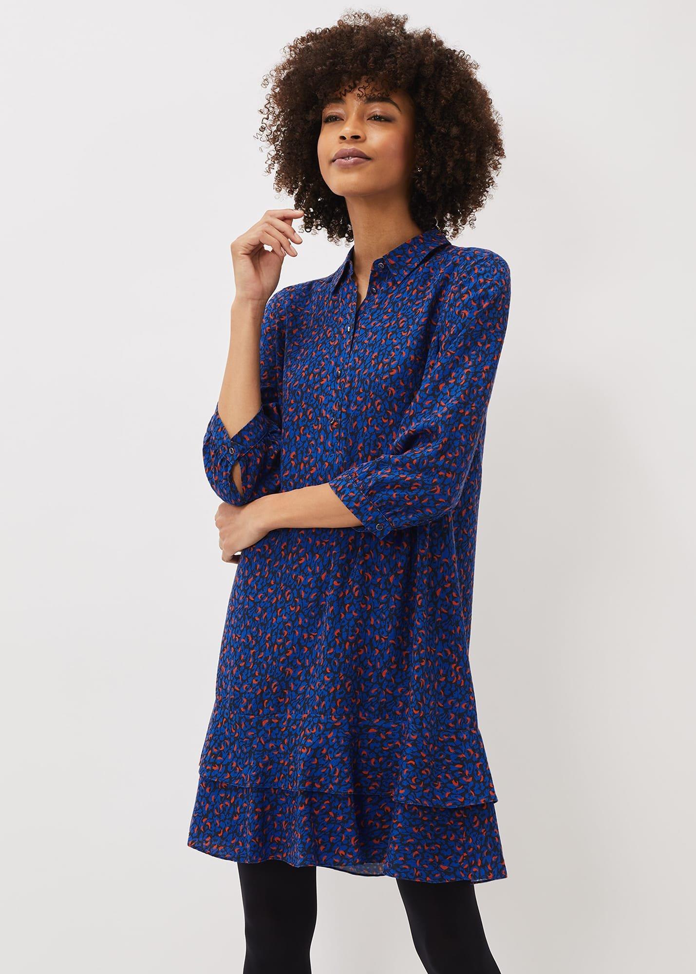 Penelope Animal Print Swing Dress