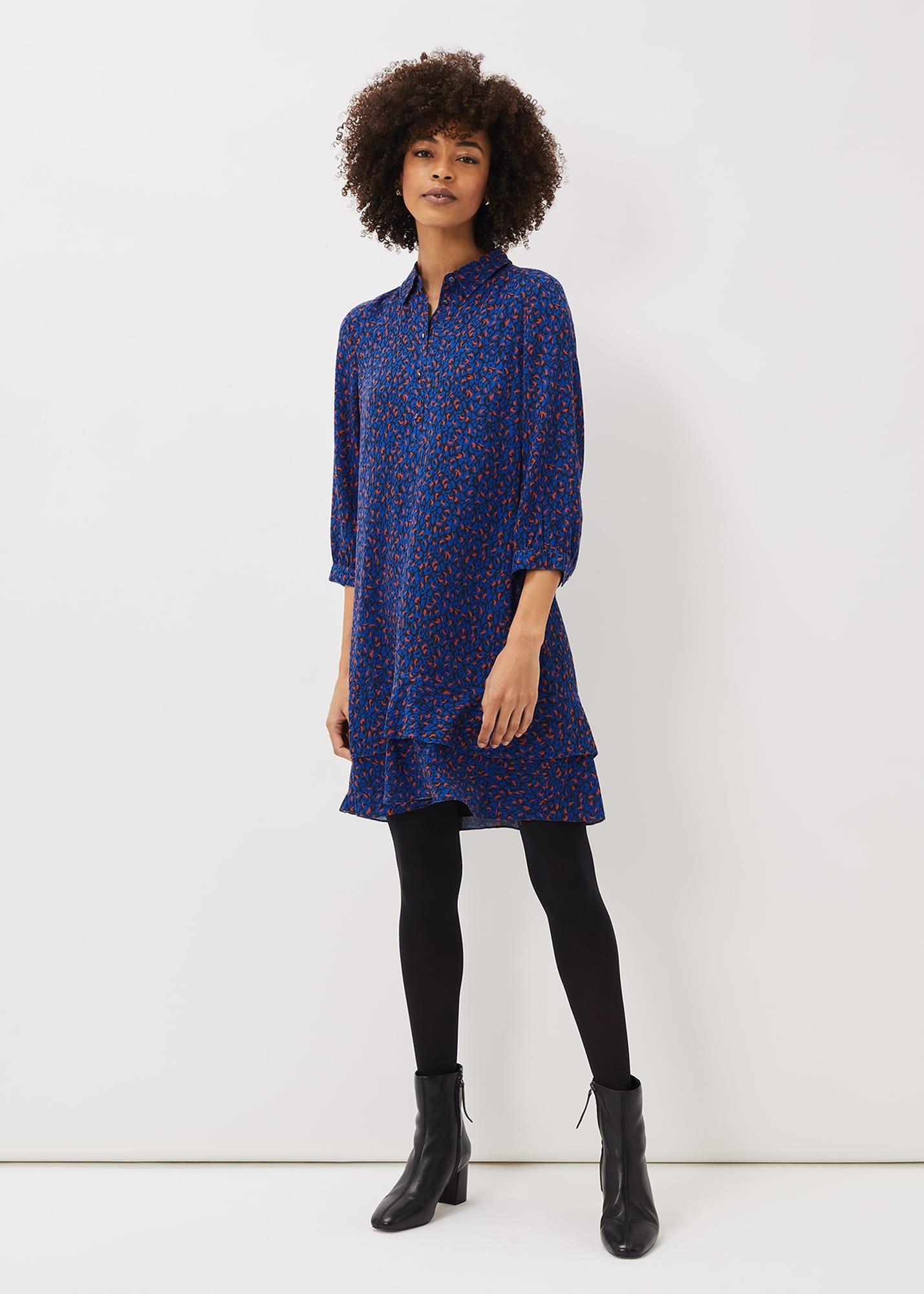 Penelope Animal Print Swing Dress