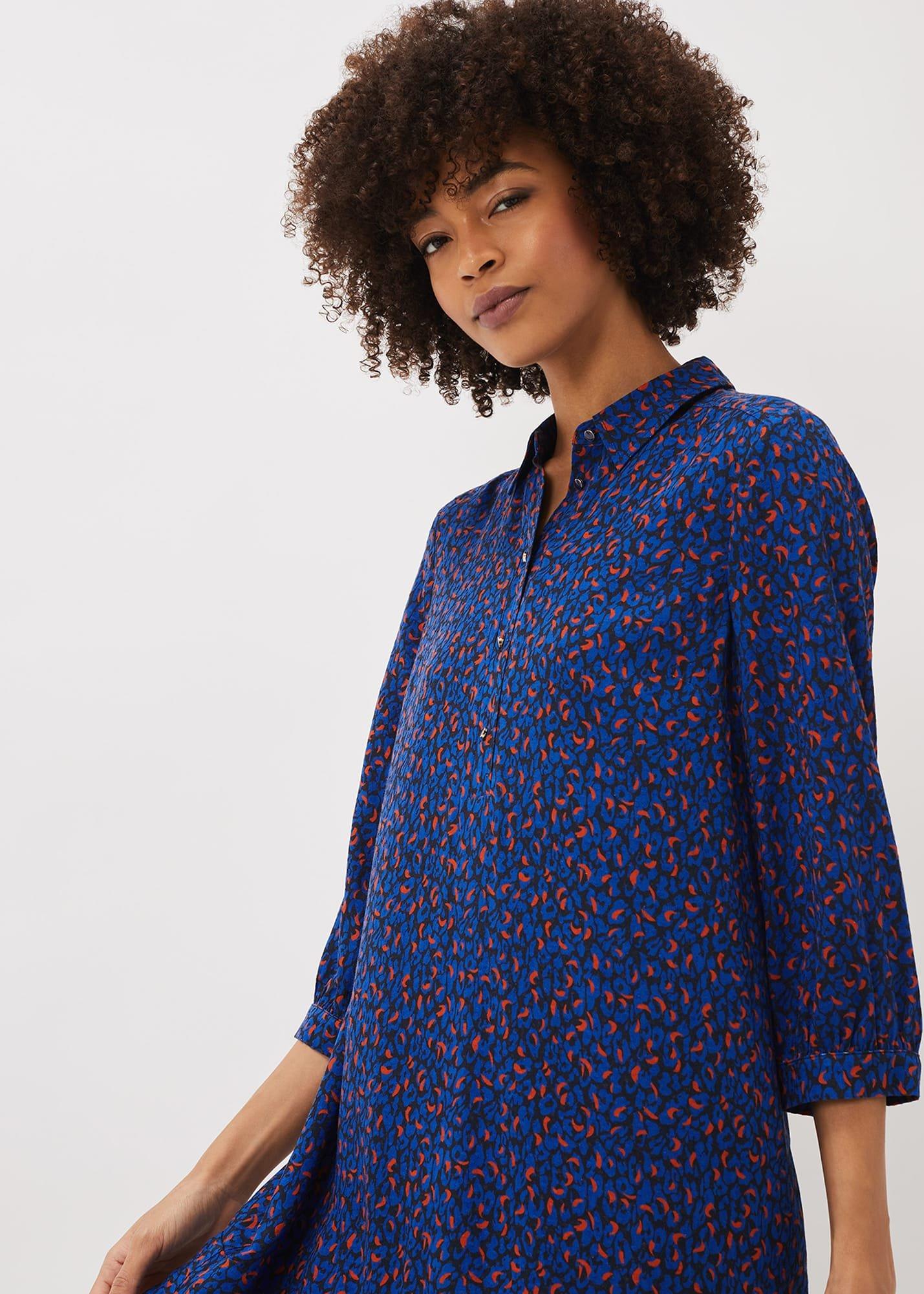 Penelope Animal Print Swing Dress