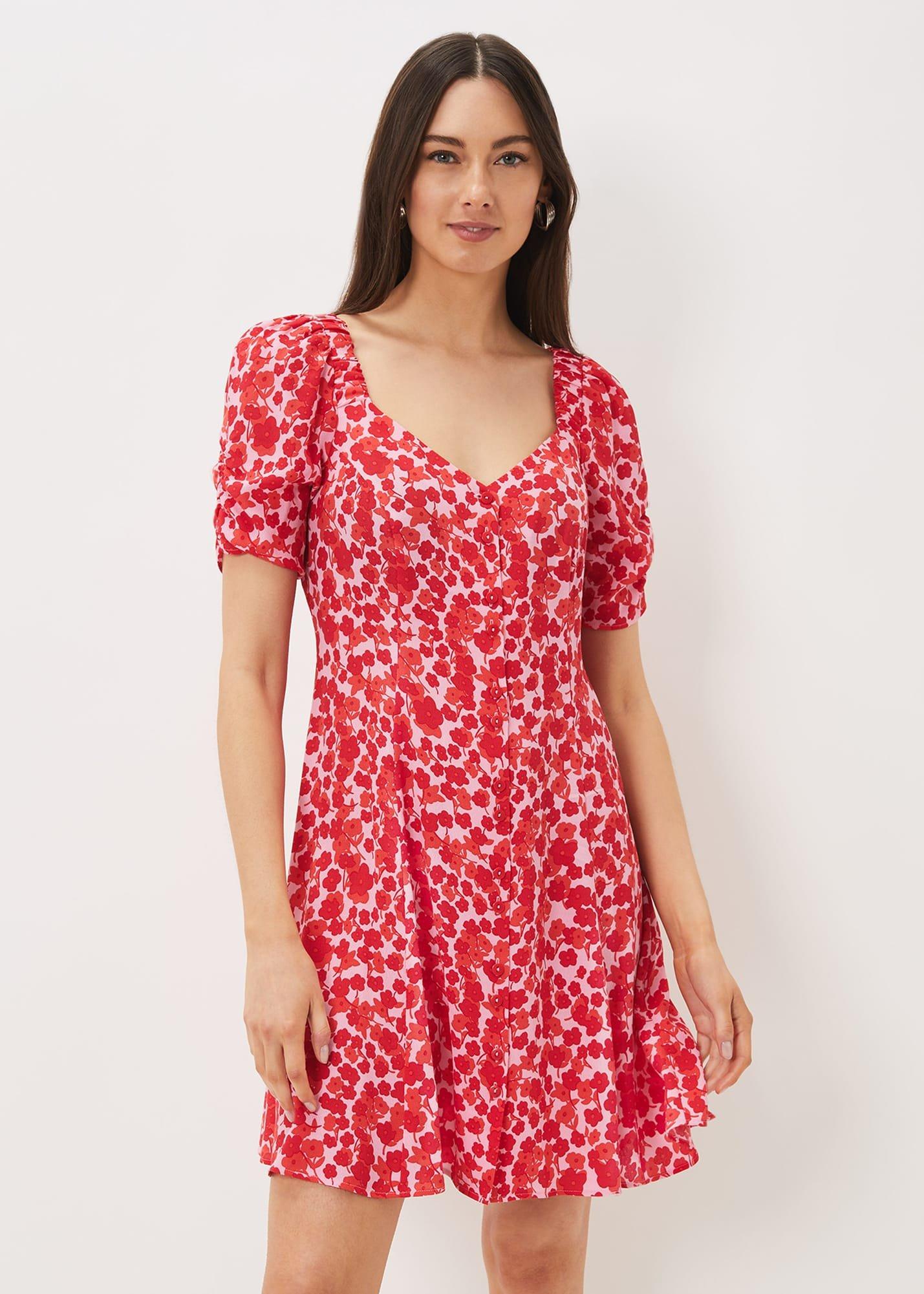 Sheryl Floral Tea Dress