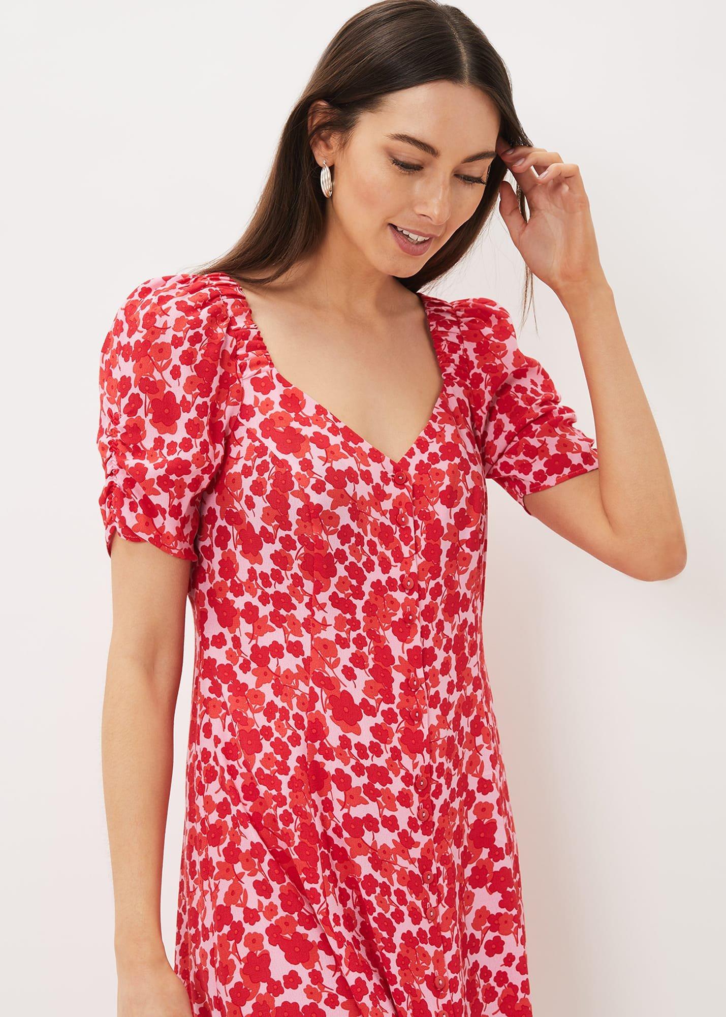 Sheryl Floral Tea Dress