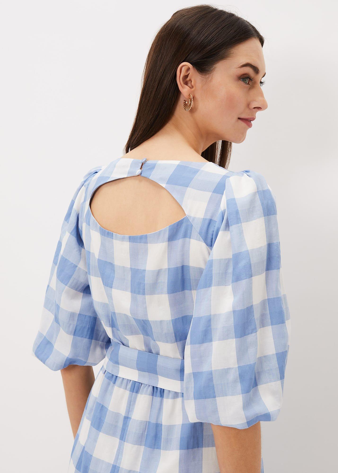 Alina Check Midi Dress