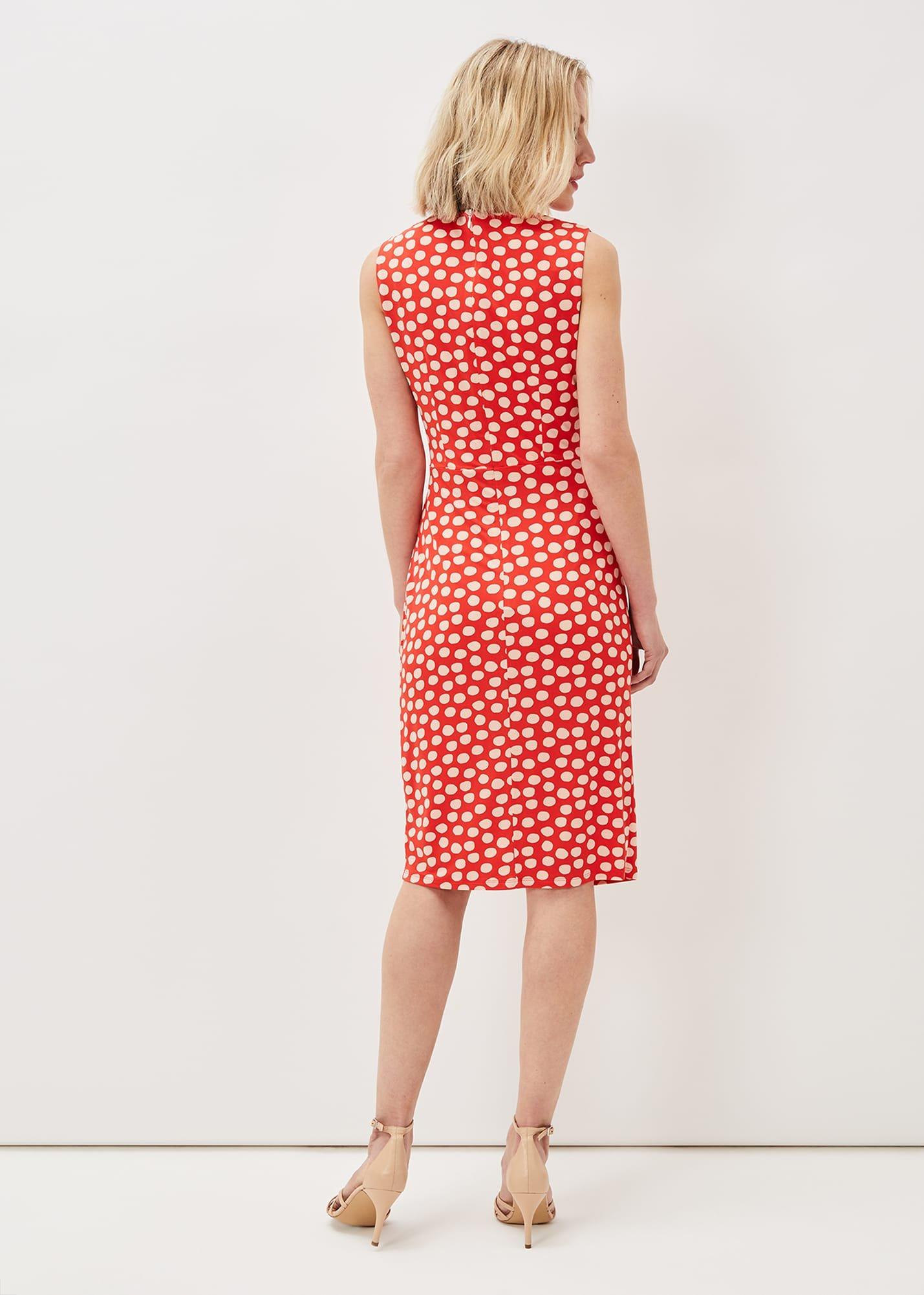Tia Spot Midi Dress