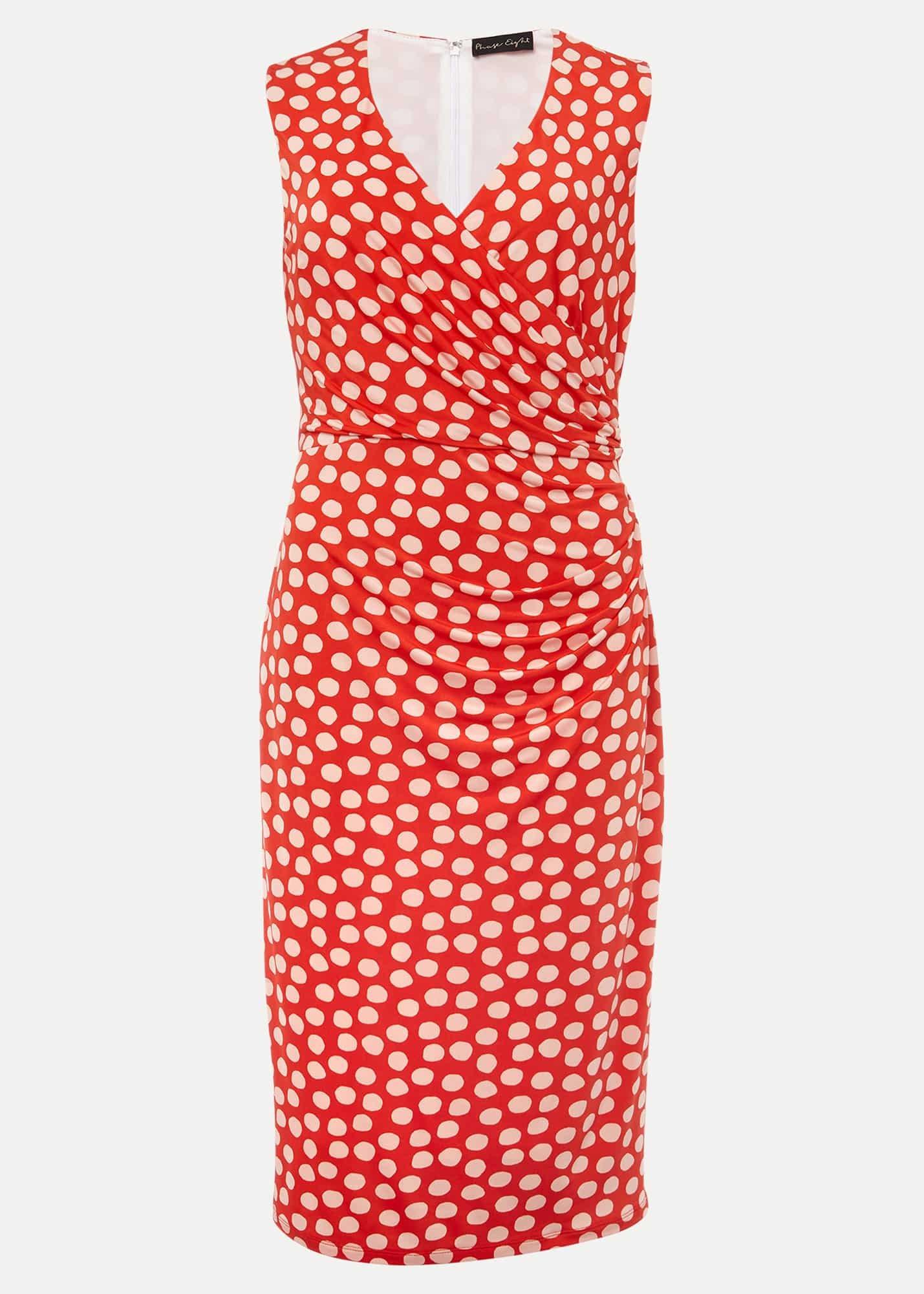 Tia Spot Midi Dress