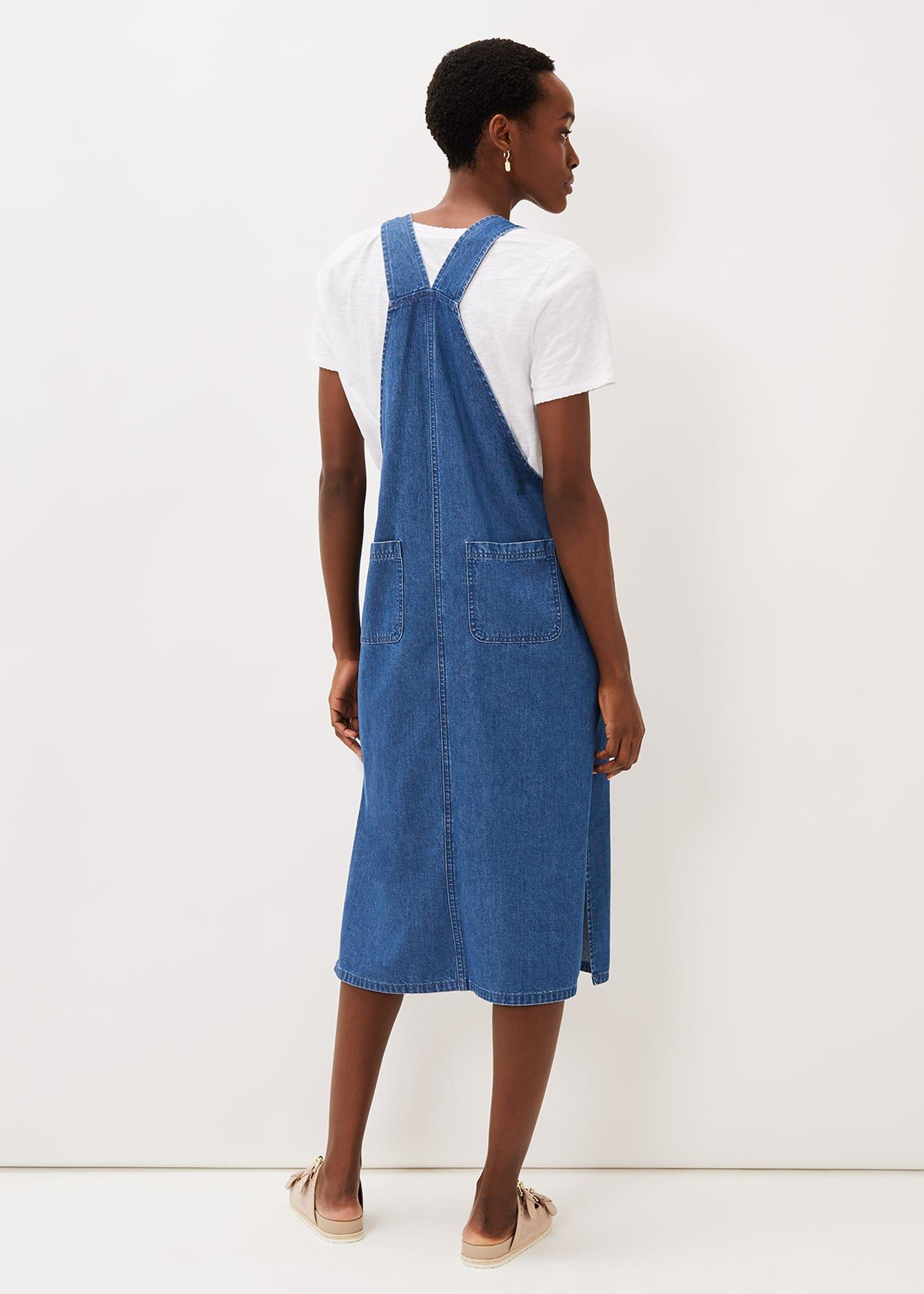 Irena Denim Pinafore Dress