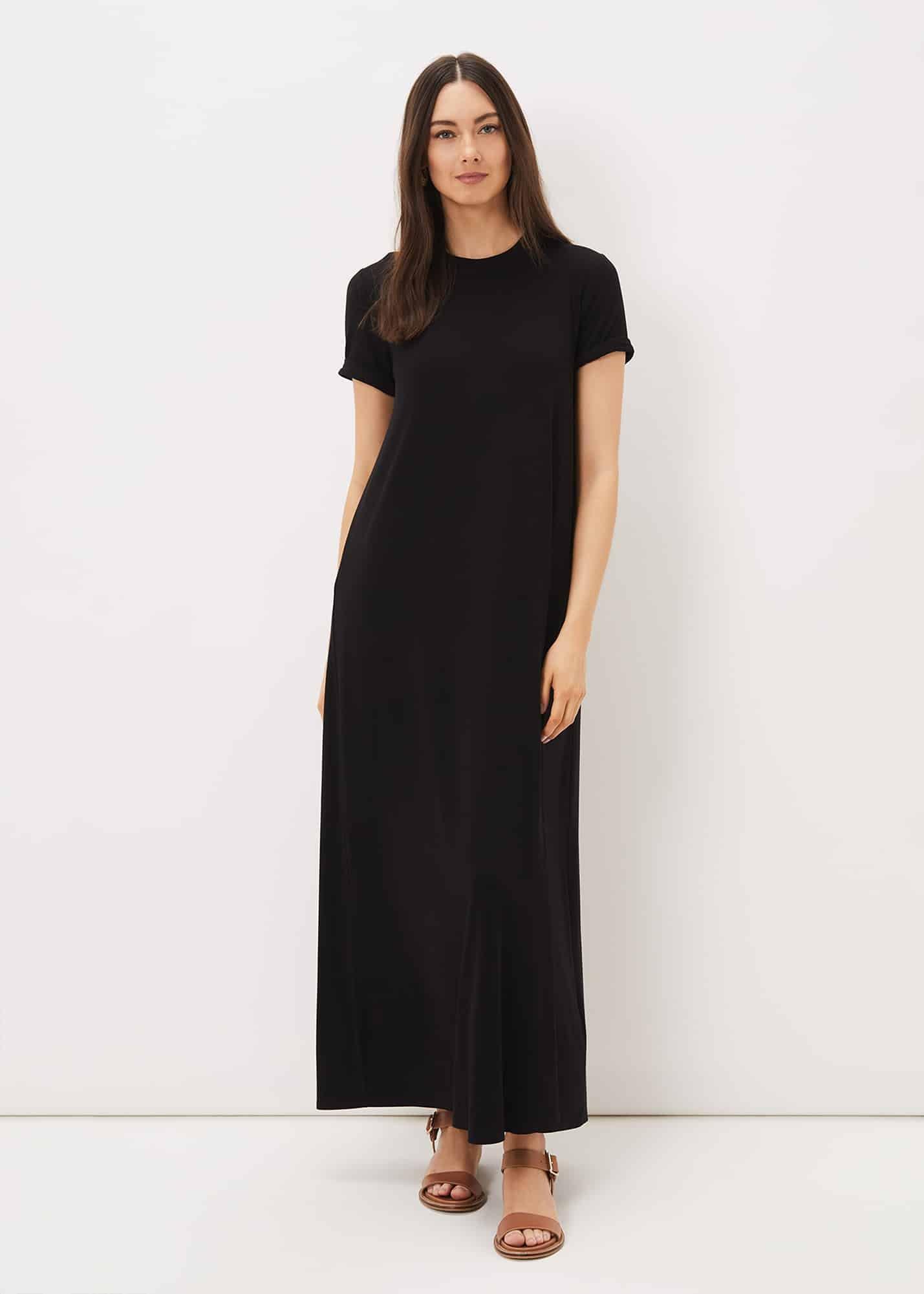 chinese dress ladies Best long-sleeved T-shirt dress with pockets for $20 on Amazon main image 1