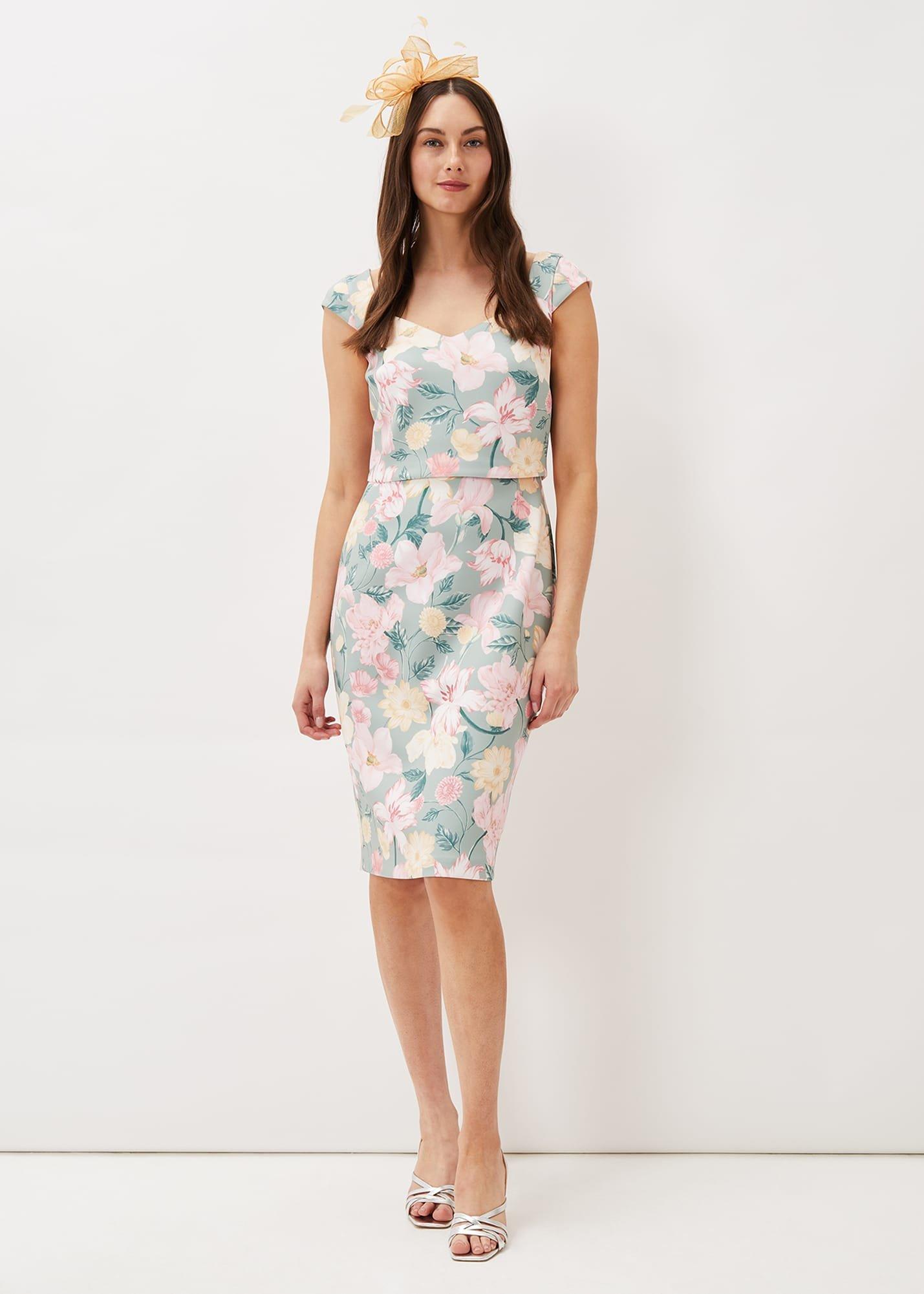 Jessia Floral Scuba Dress