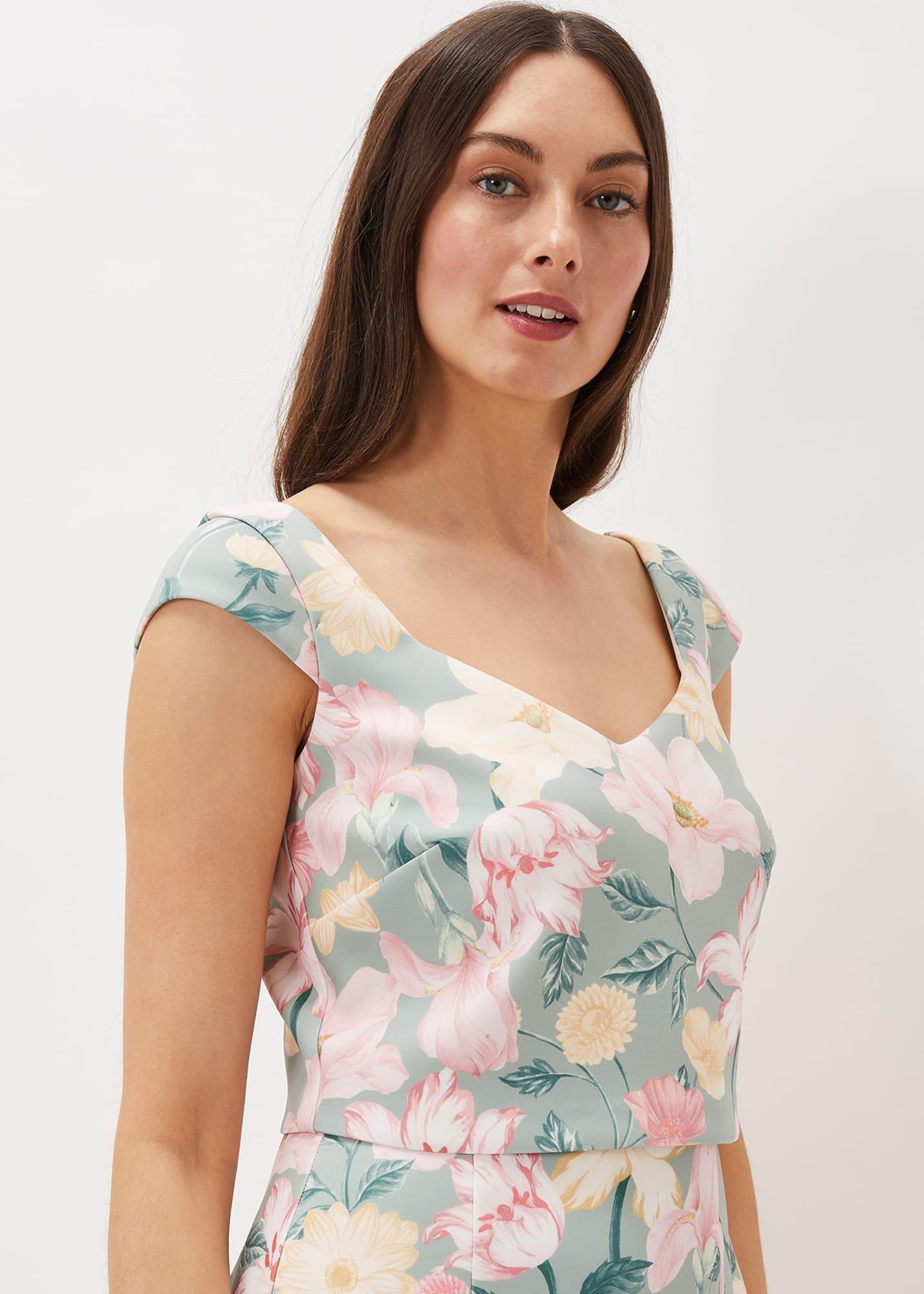 Jessia Floral Scuba Dress