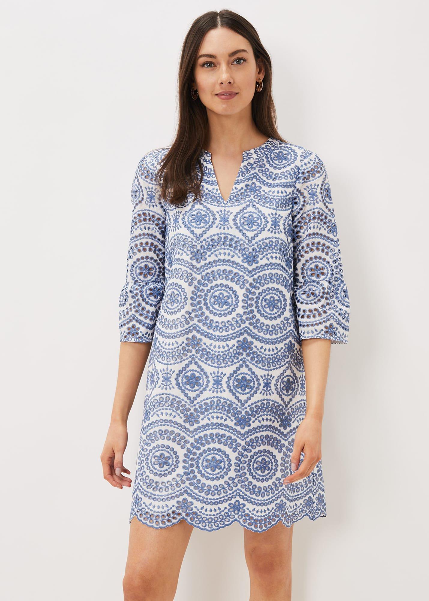 Brianne Broderie Shift Dress