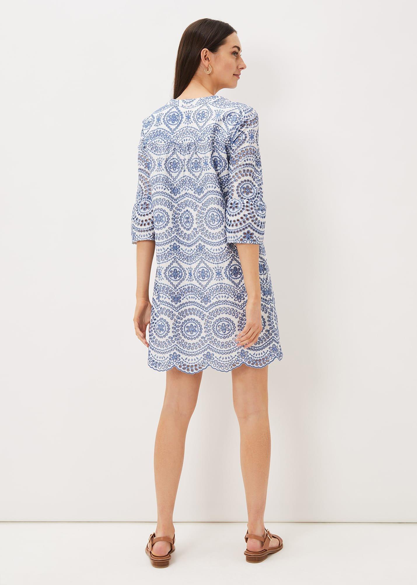 Brianne Broderie Shift Dress