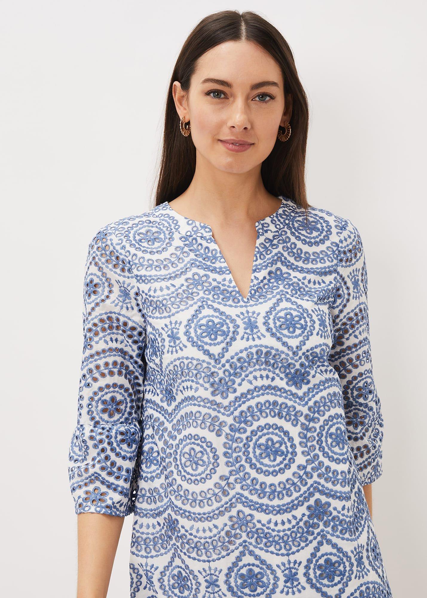 Brianne Broderie Shift Dress