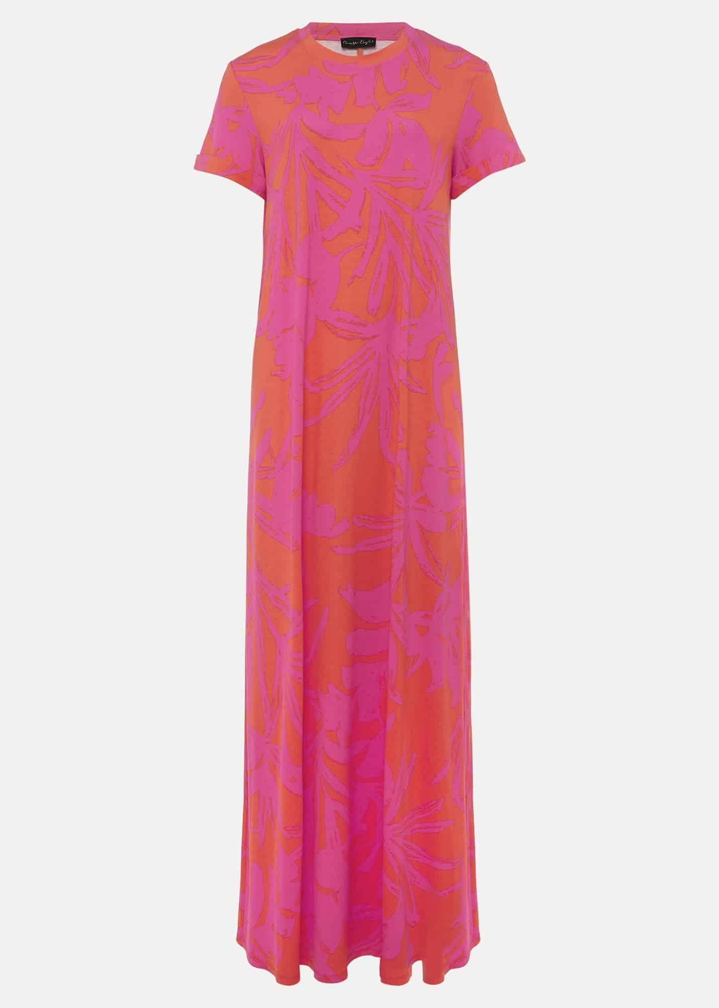 Michaela Palm Print Maxi Dress