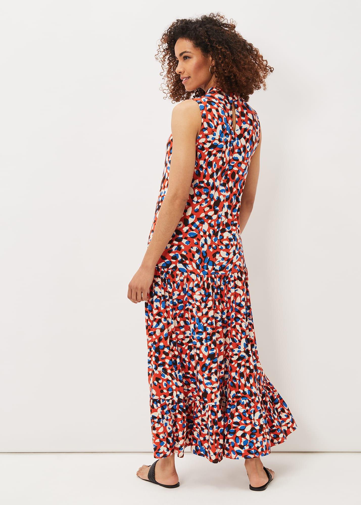 Kamilla High Neck Printed Maxi Dress