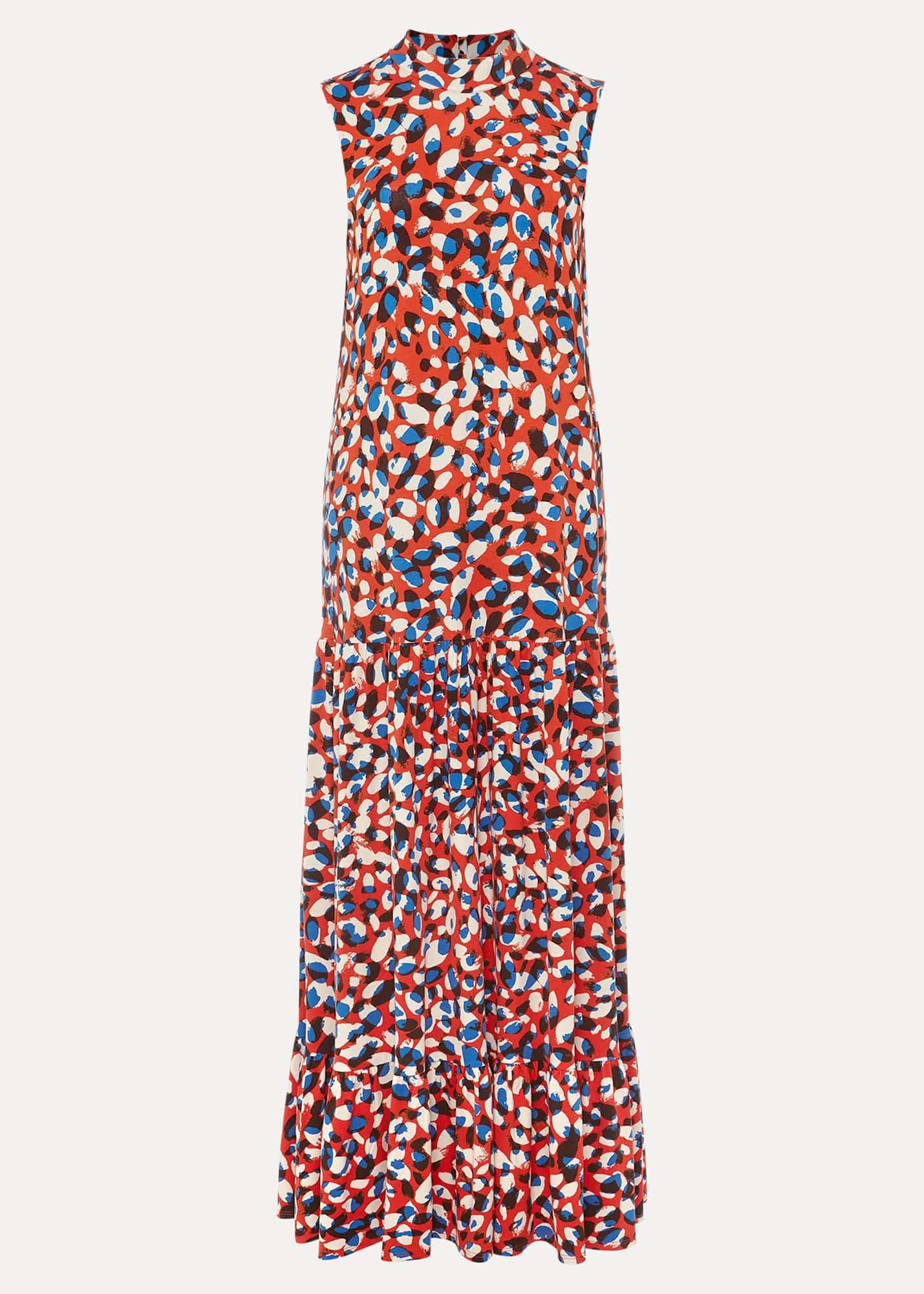Kamilla High Neck Printed Maxi Dress