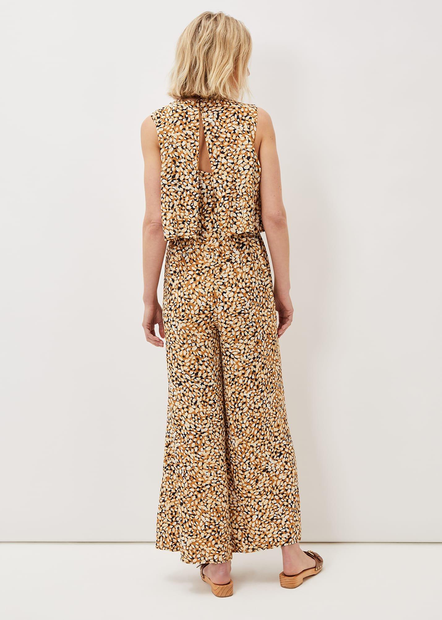 Aubrey Abstract Wide Leg Jumpsuit