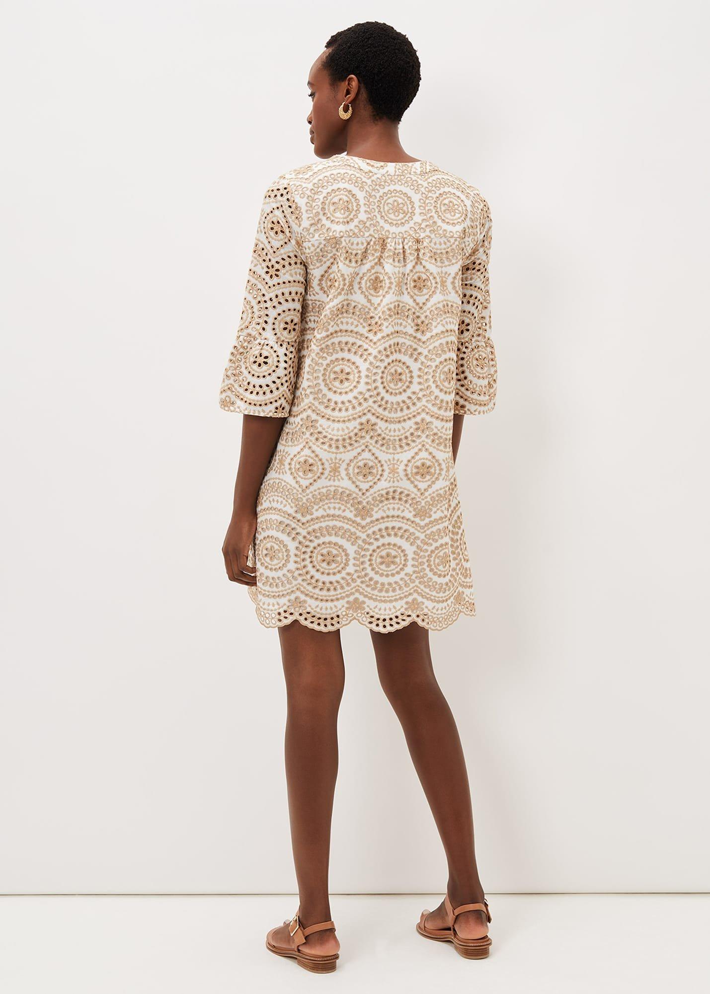 Brianne Broderie Shift Dress