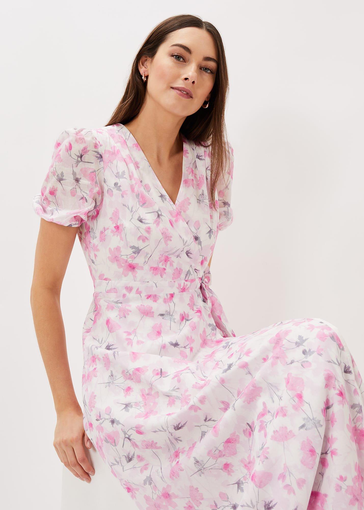 Gabriella Floral Wrap Dress