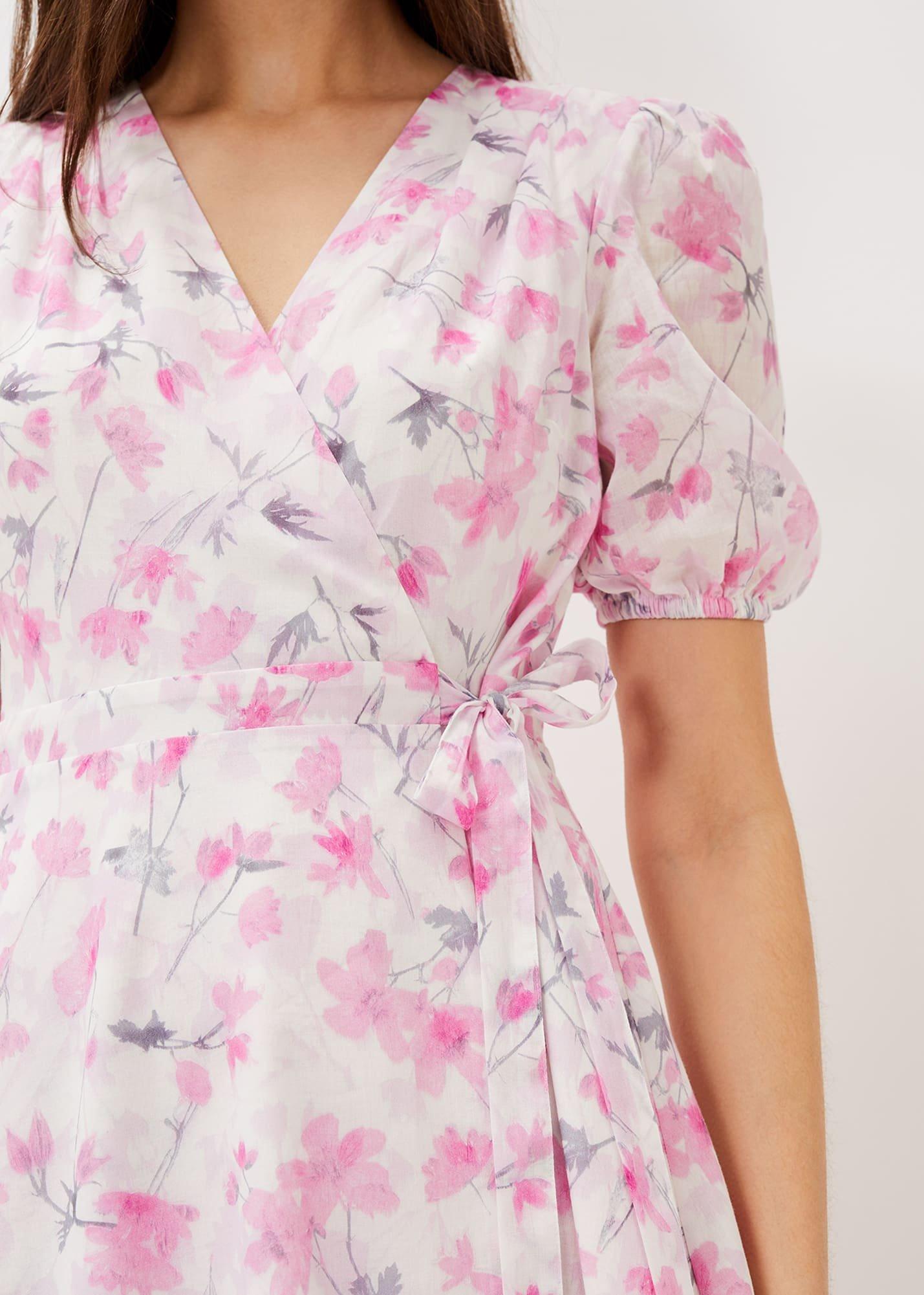 Gabriella Floral Wrap Dress