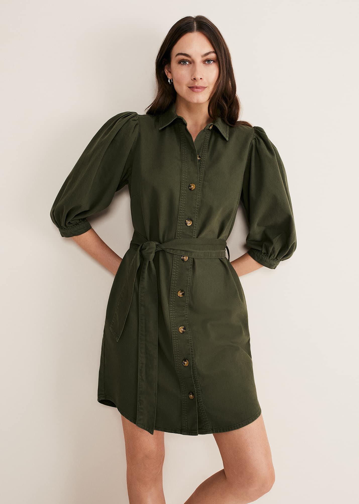 Josephine Denim Puff Sleeve Dress