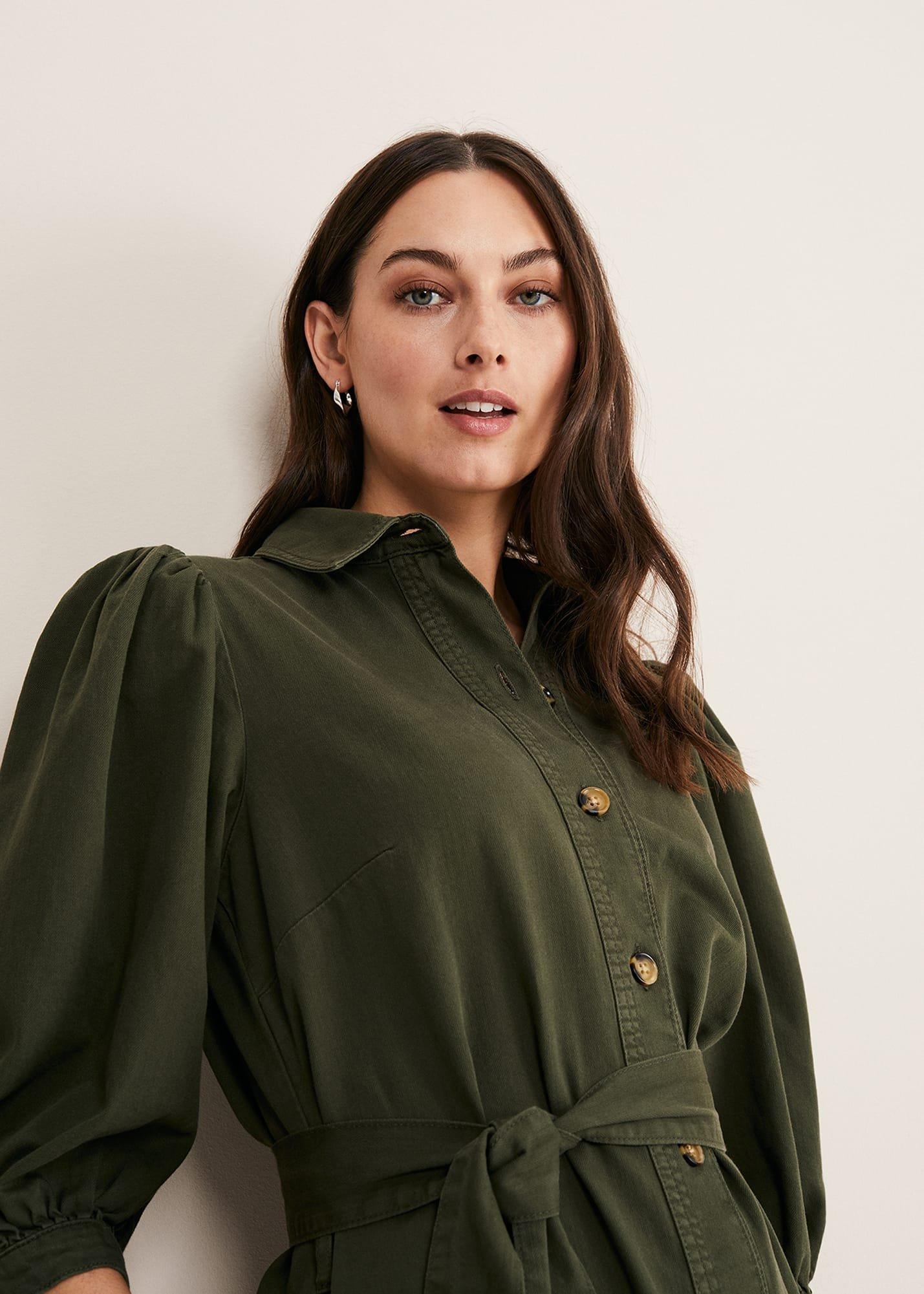 Josephine Denim Puff Sleeve Dress