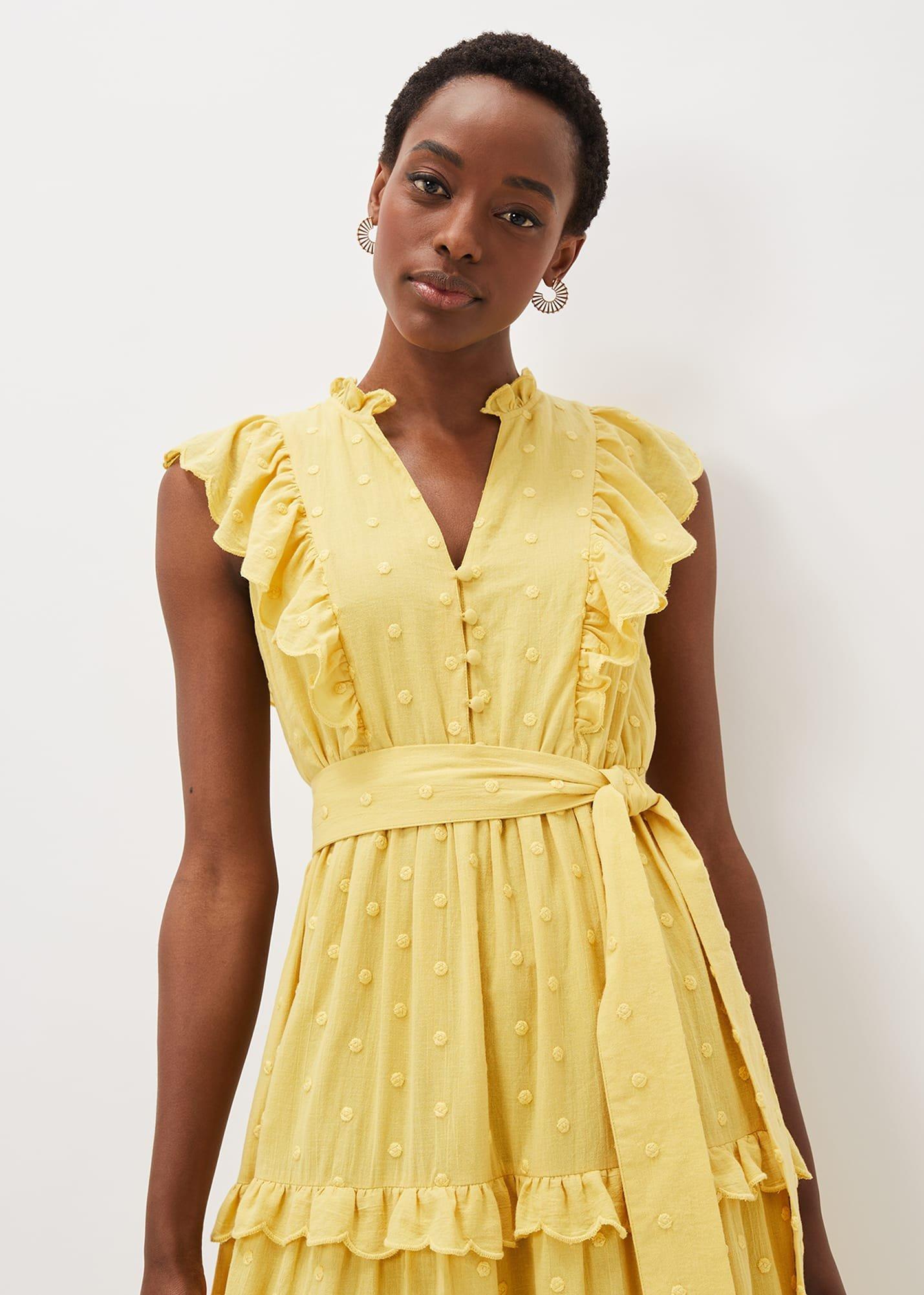 Parissa Cotton Frill Dress