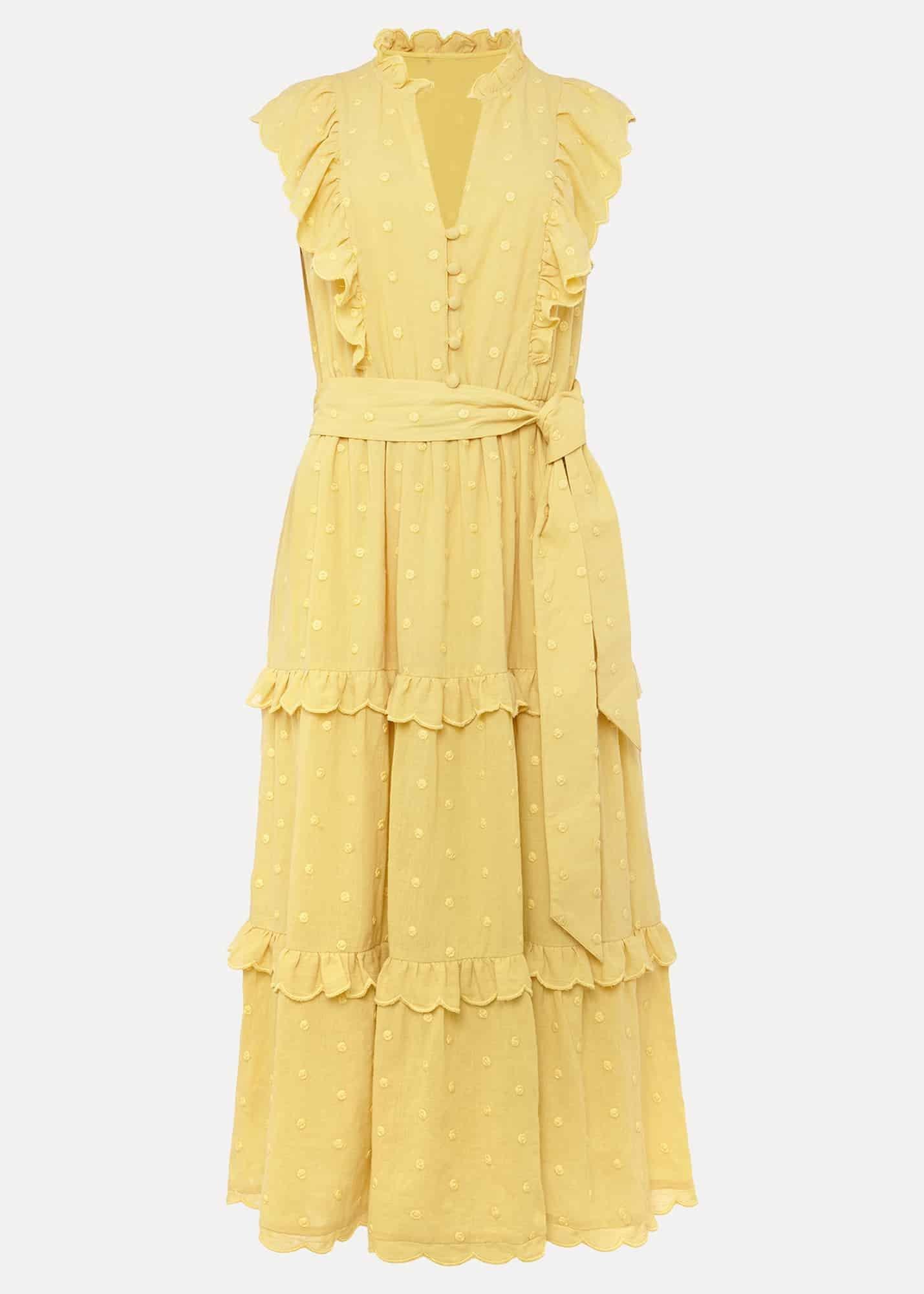 Parissa Cotton Frill Dress