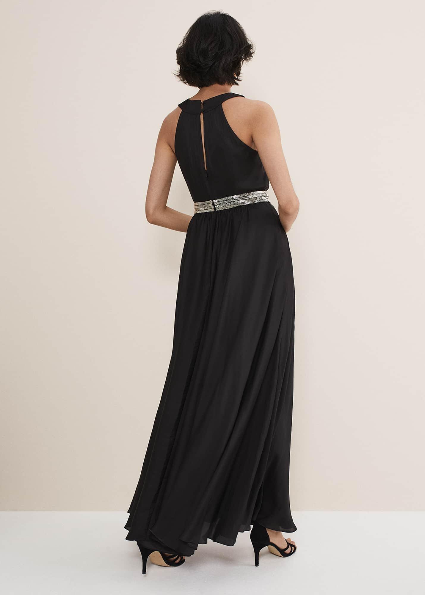 Vanessa Beaded Belt Maxi Dress
