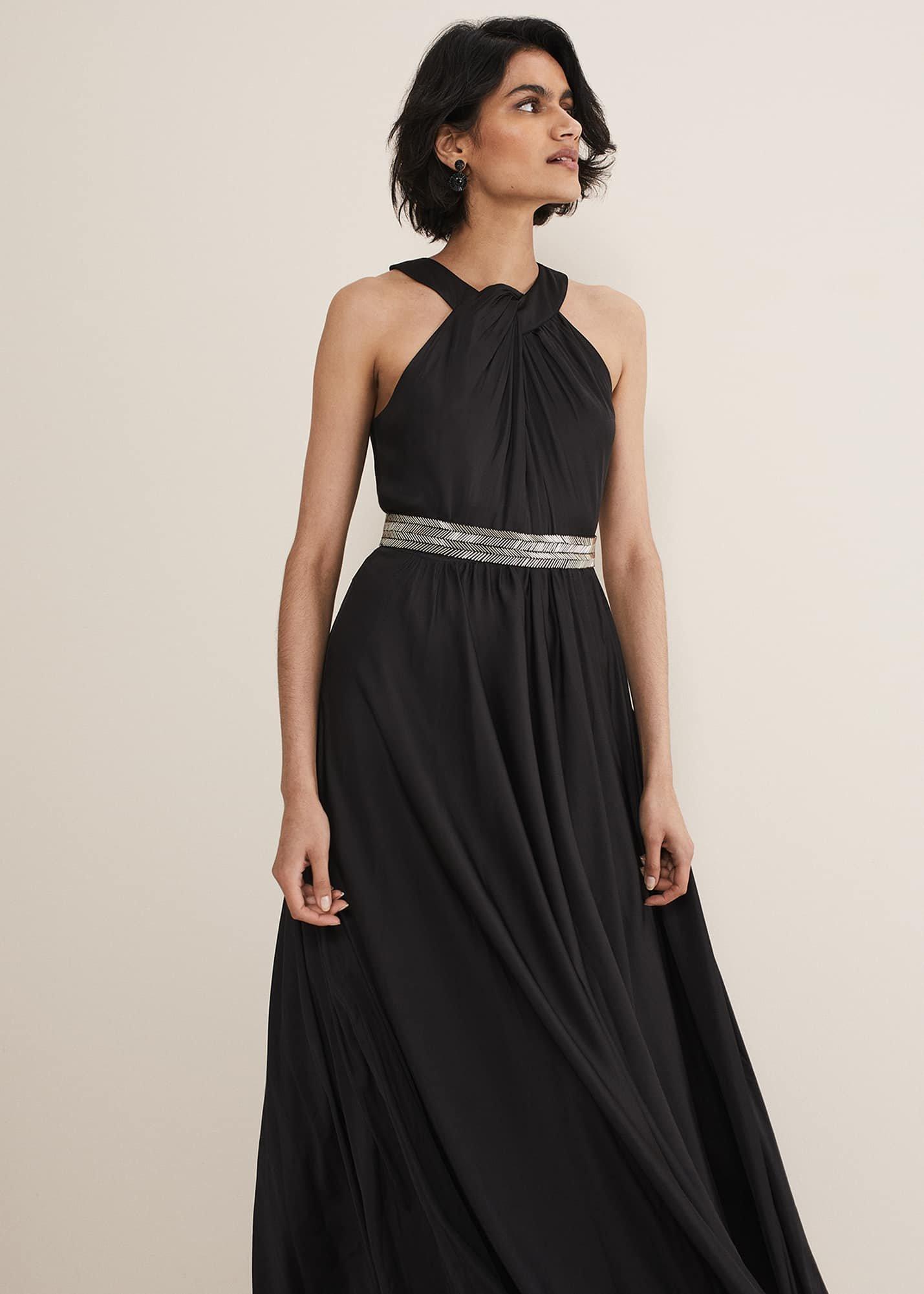 Vanessa Beaded Belt Maxi Dress
