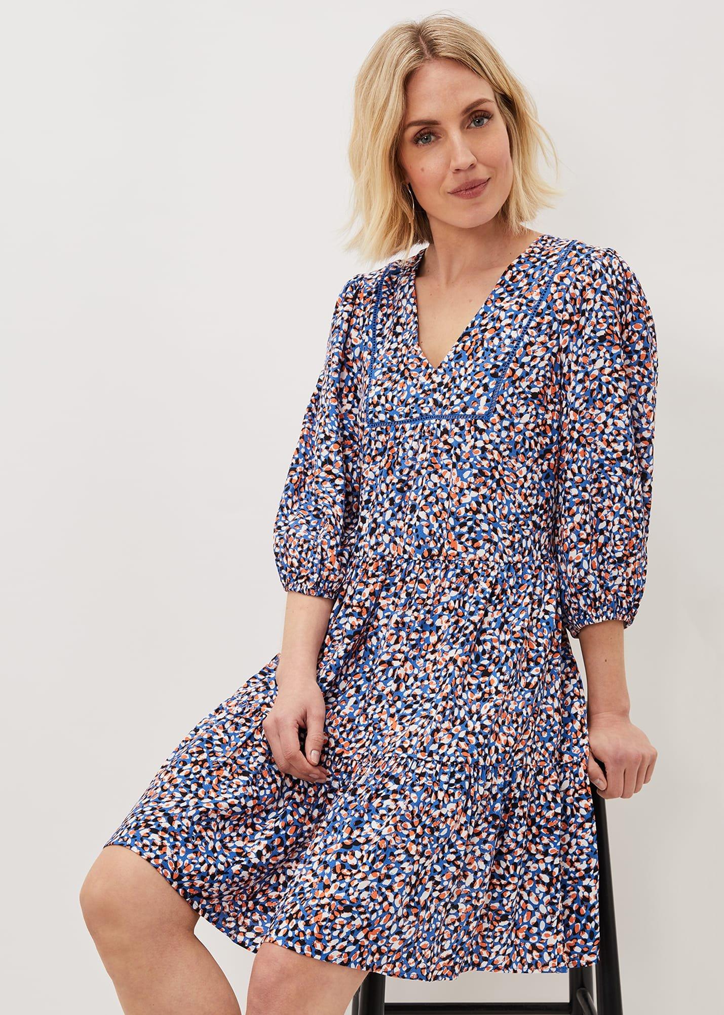 Penele Dotty Print Short Dress