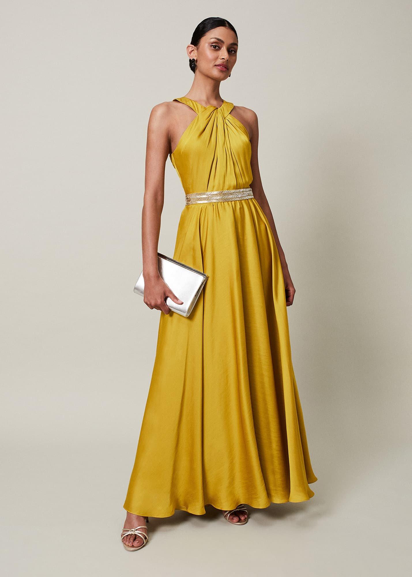 Vanessa Beaded Belt Maxi Dress