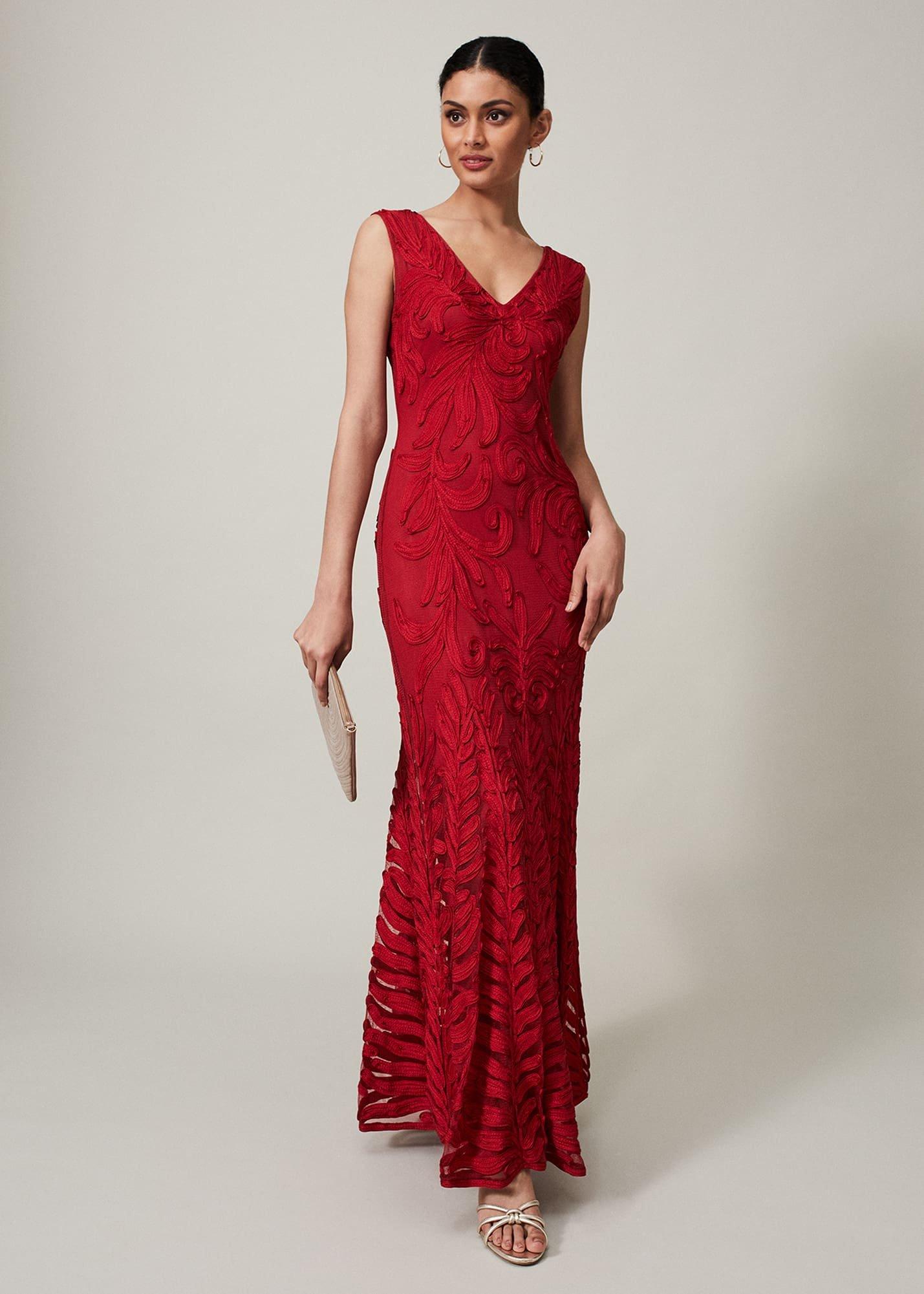 Marigold Tapework Maxi Dress