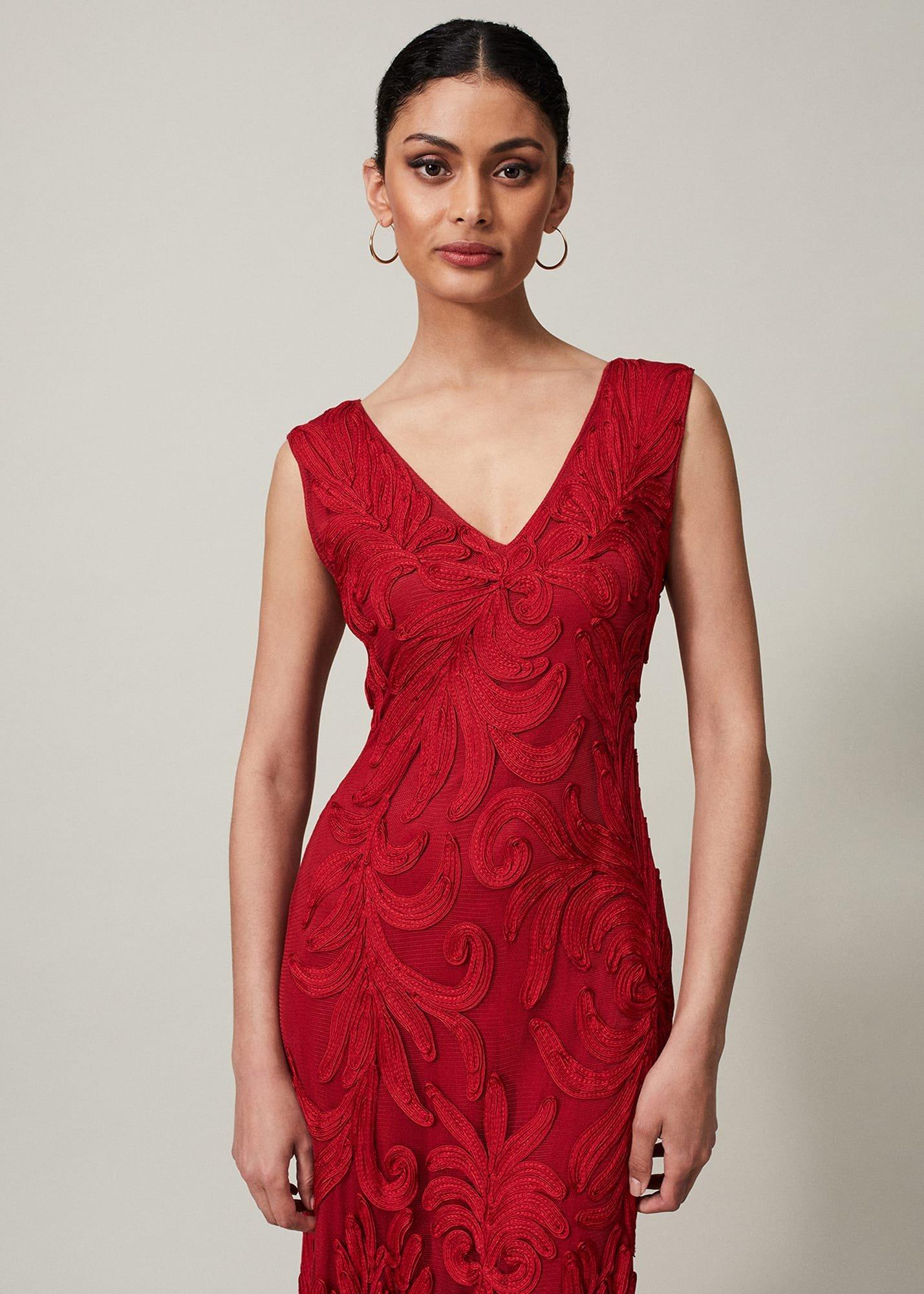 Marigold Tapework Maxi Dress