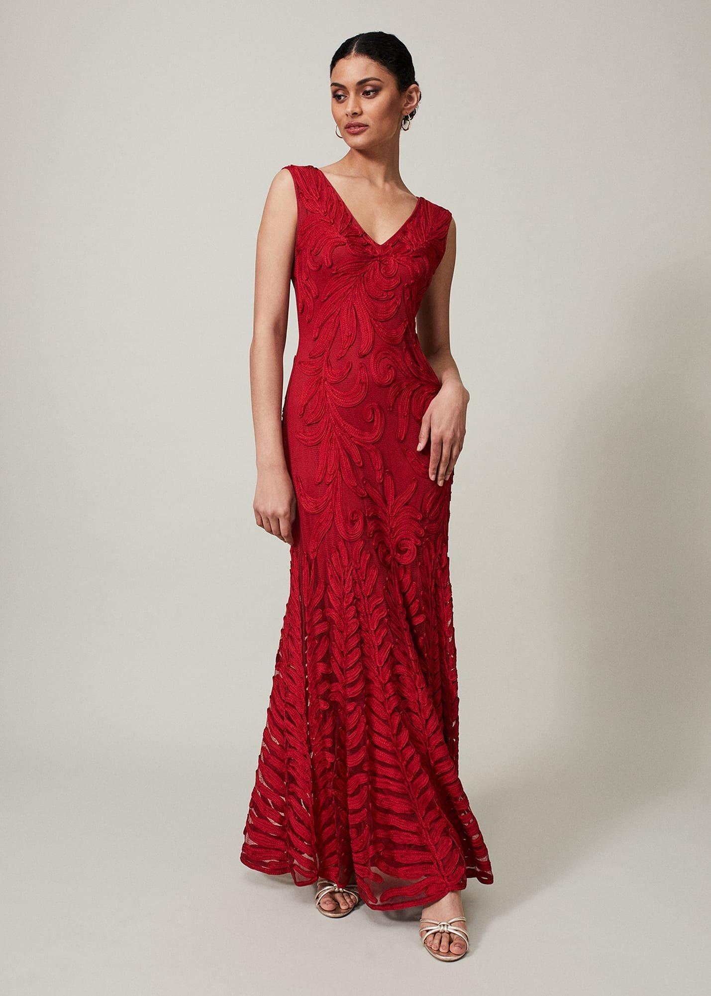 Marigold Tapework Maxi Dress